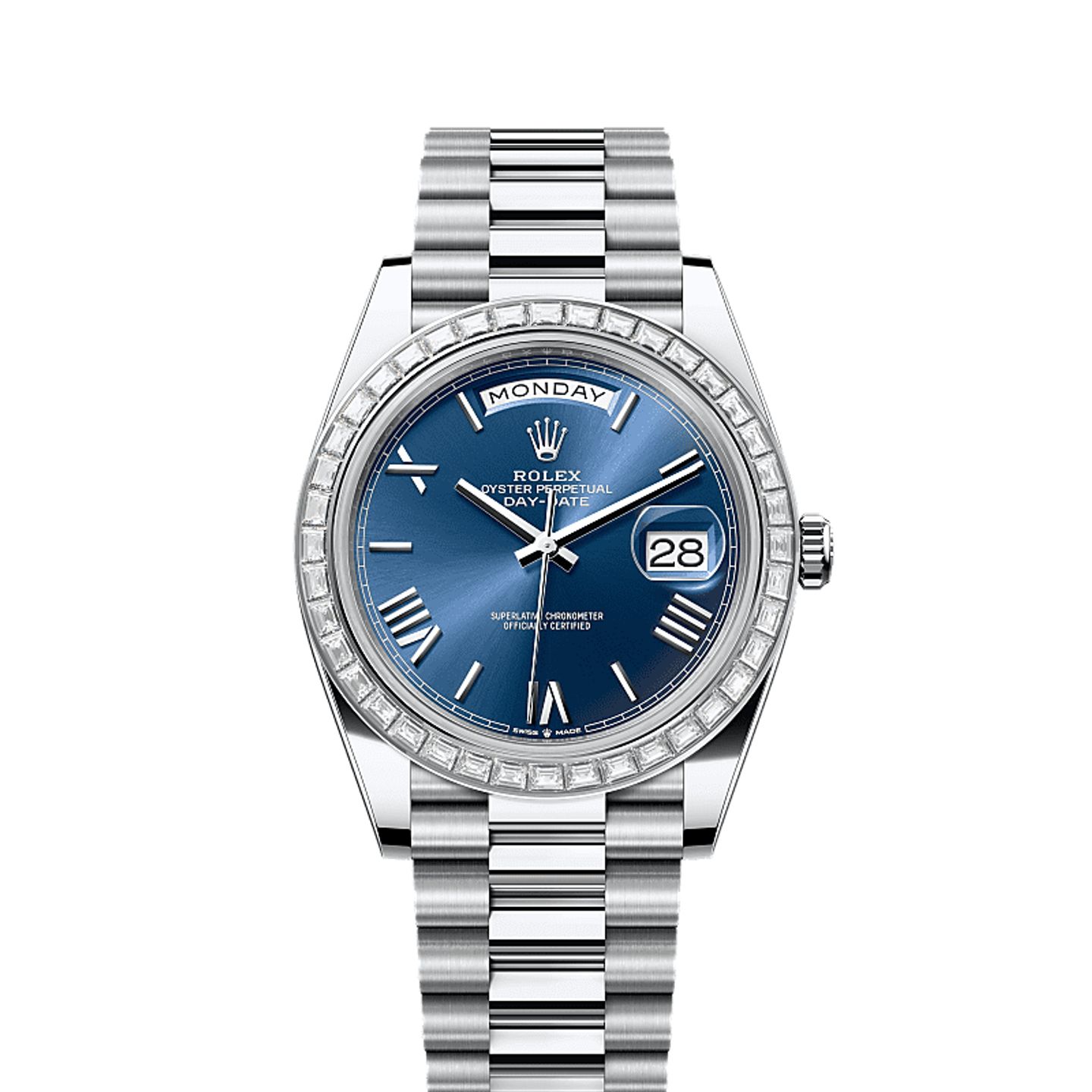 Rolex Day-Date 40 228396TBR (2025) - Blauw wijzerplaat 40mm Platina (1/1)