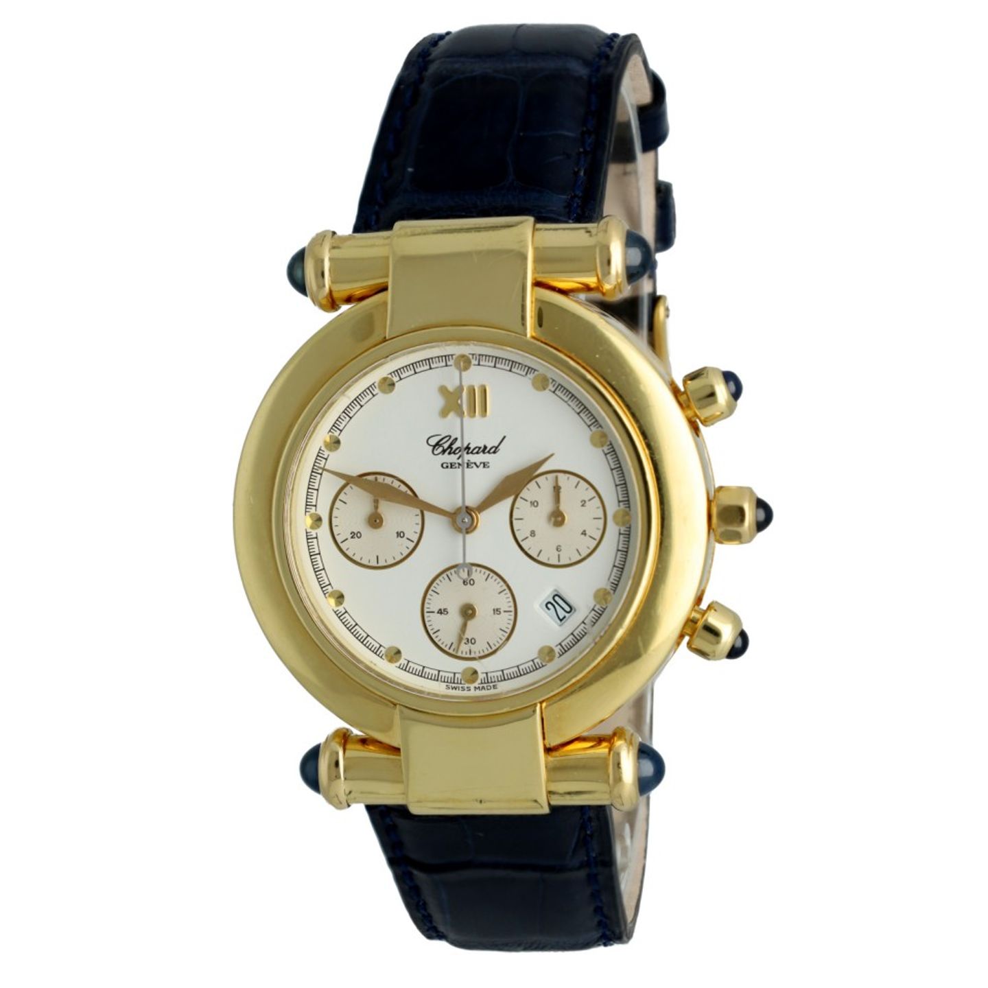 Chopard Vintage 1215 (2004) - White dial 37 mm Yellow Gold case (1/6)