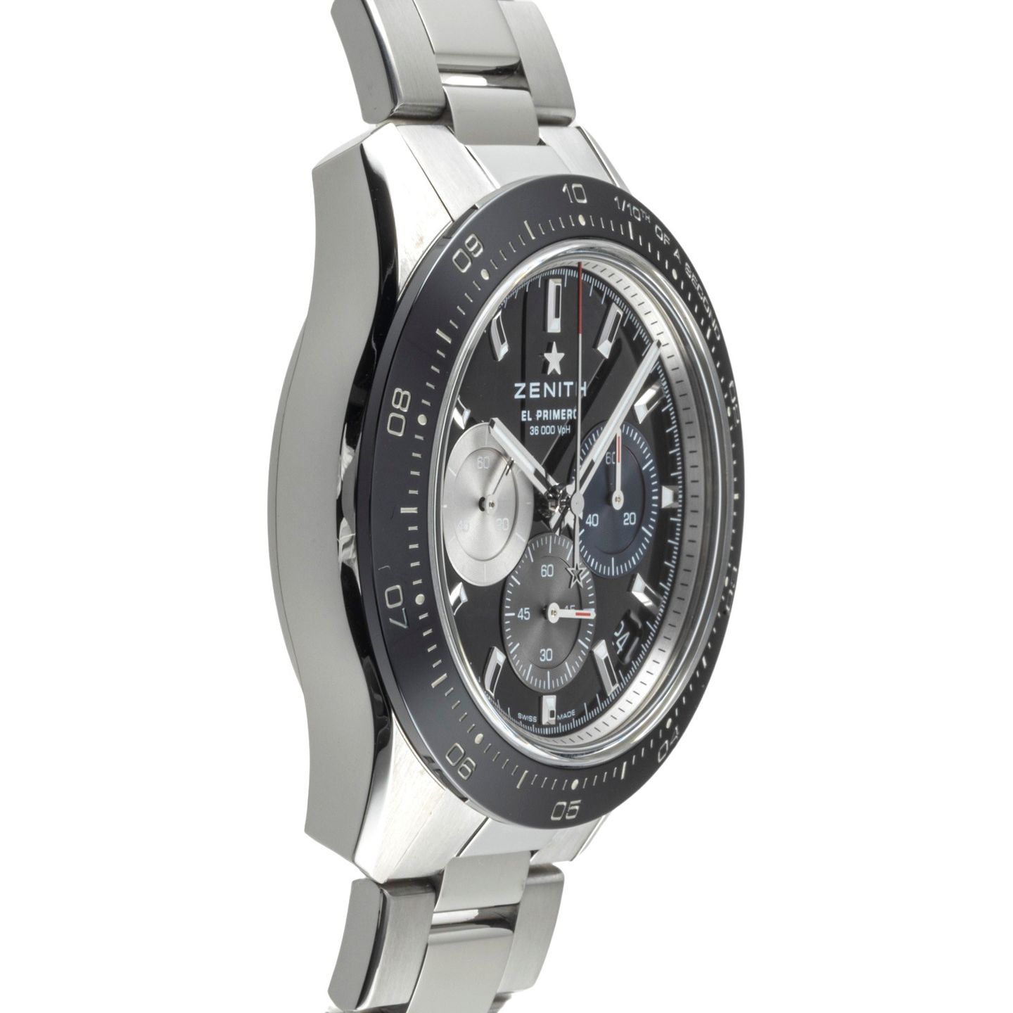 Zenith Chronomaster Sport 03.3100.3600/21.M3100 (Onbekend (willekeurig serienummer)) - Zwart wijzerplaat 41mm Staal (7/8)