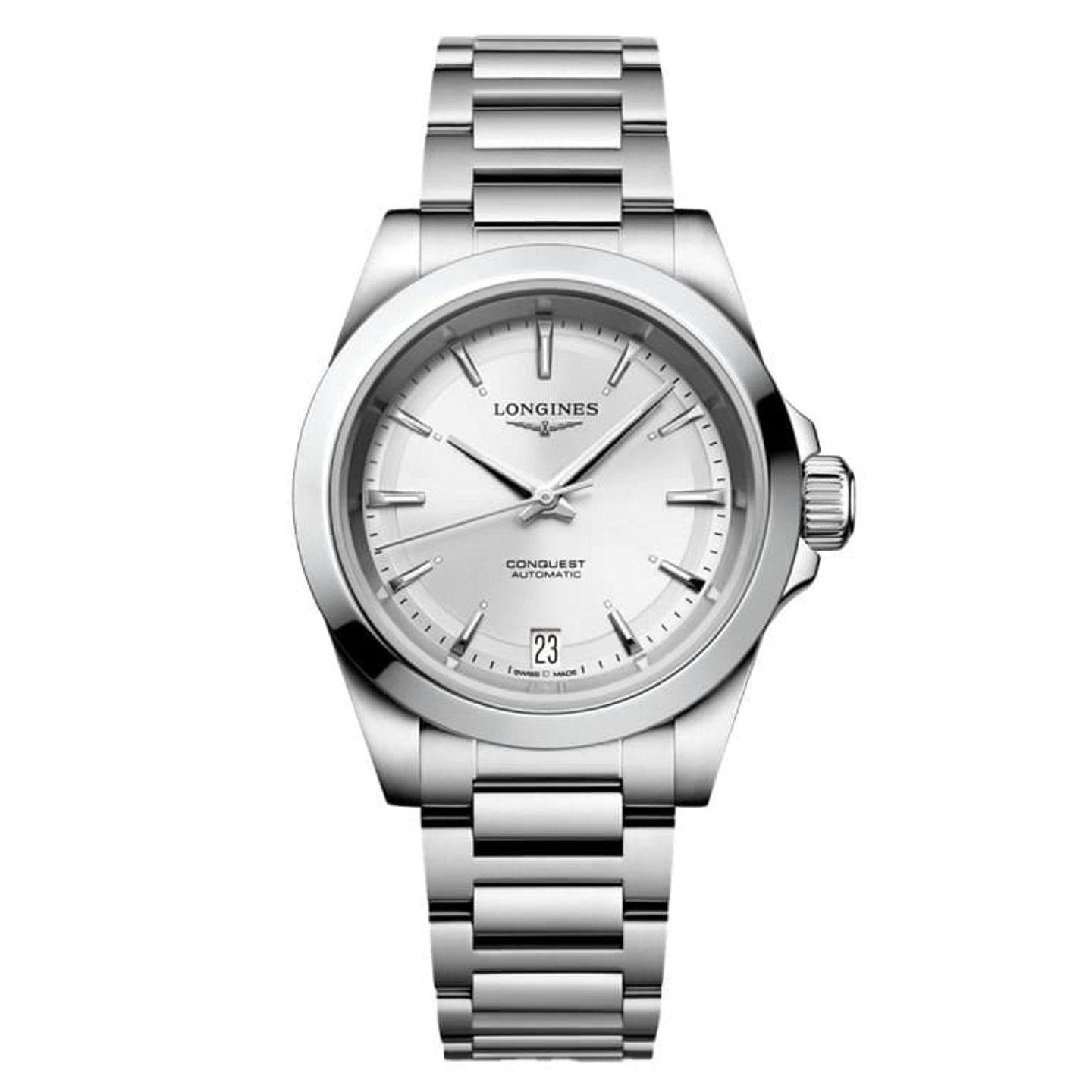 Longines Conquest L3.430.4.72.6 (2023) - Zilver wijzerplaat 34mm Staal (1/1)