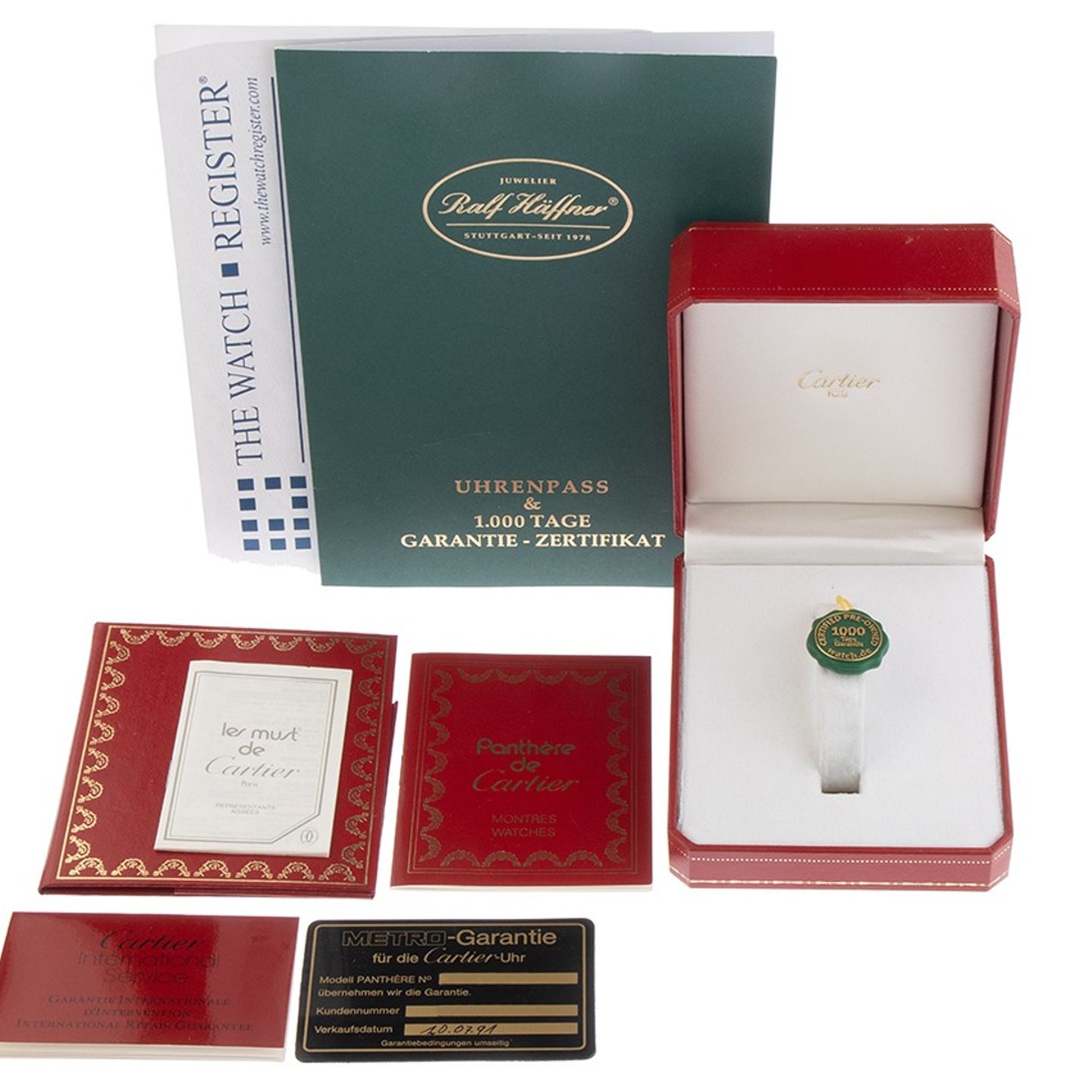 Cartier Panthère 1057917 (1991) - Wit wijzerplaat 22mm Goud/Staal (2/8)