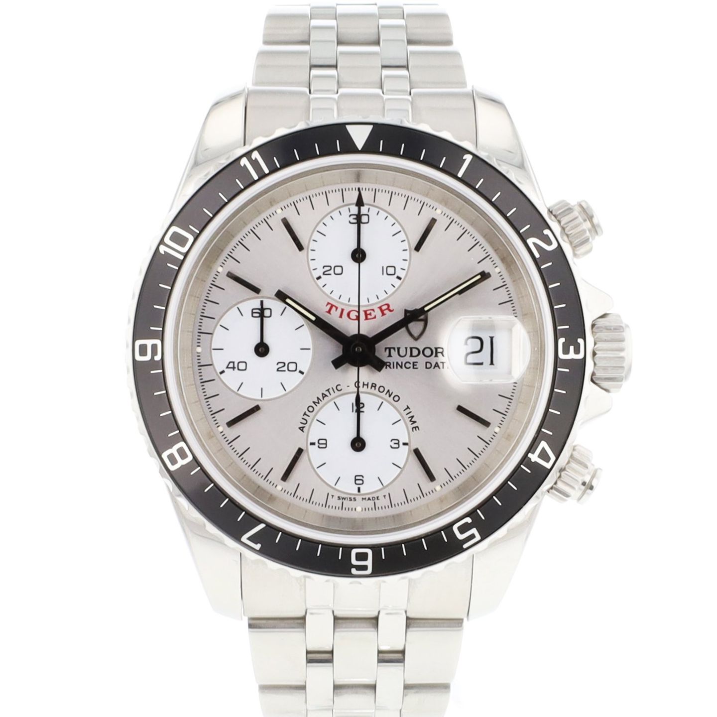 Tudor Prince Oysterdate 79270 (Unknown (random serial)) - Silver dial 39 mm Steel case (1/5)