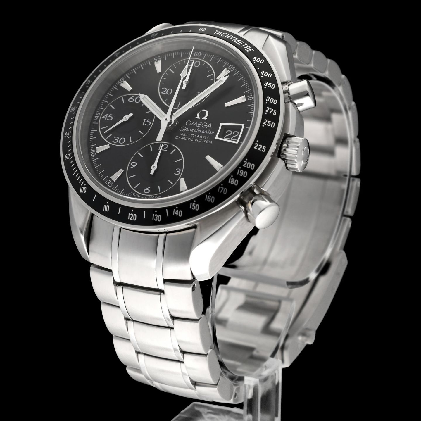 Omega Speedmaster Date 3210.50 (2014) - Zwart wijzerplaat 40mm Staal (5/8)