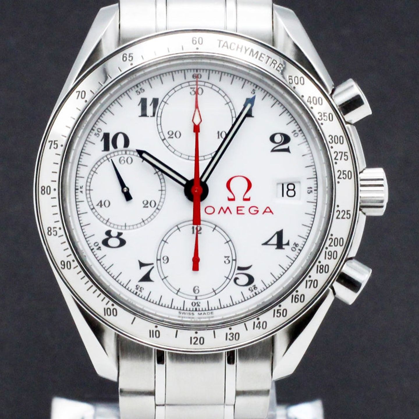 Omega Speedmaster Date 3515.20.00 (2010) - White dial 39 mm Steel case (1/7)