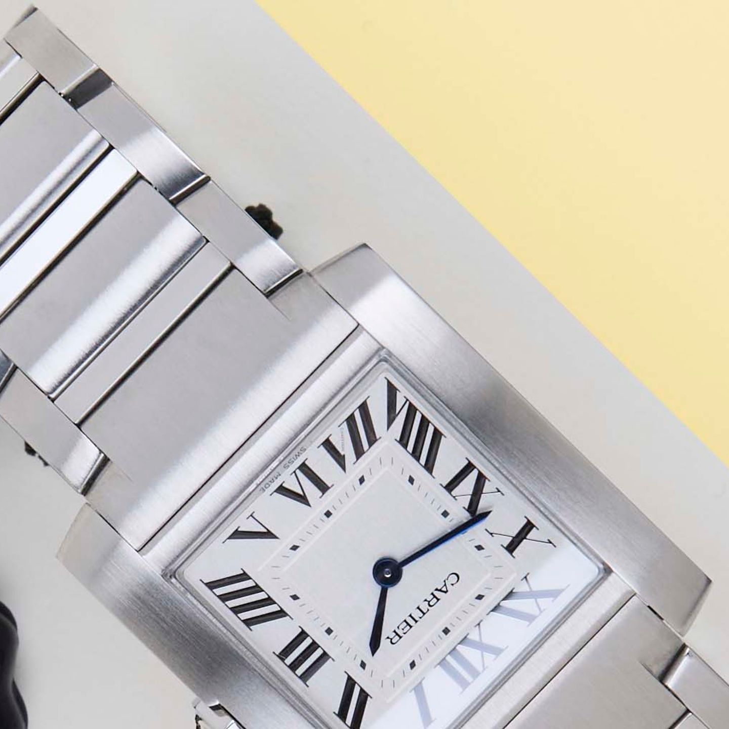 Cartier Tank Française WSTA0074 (2023) - Silver dial 32 mm Steel case (4/8)
