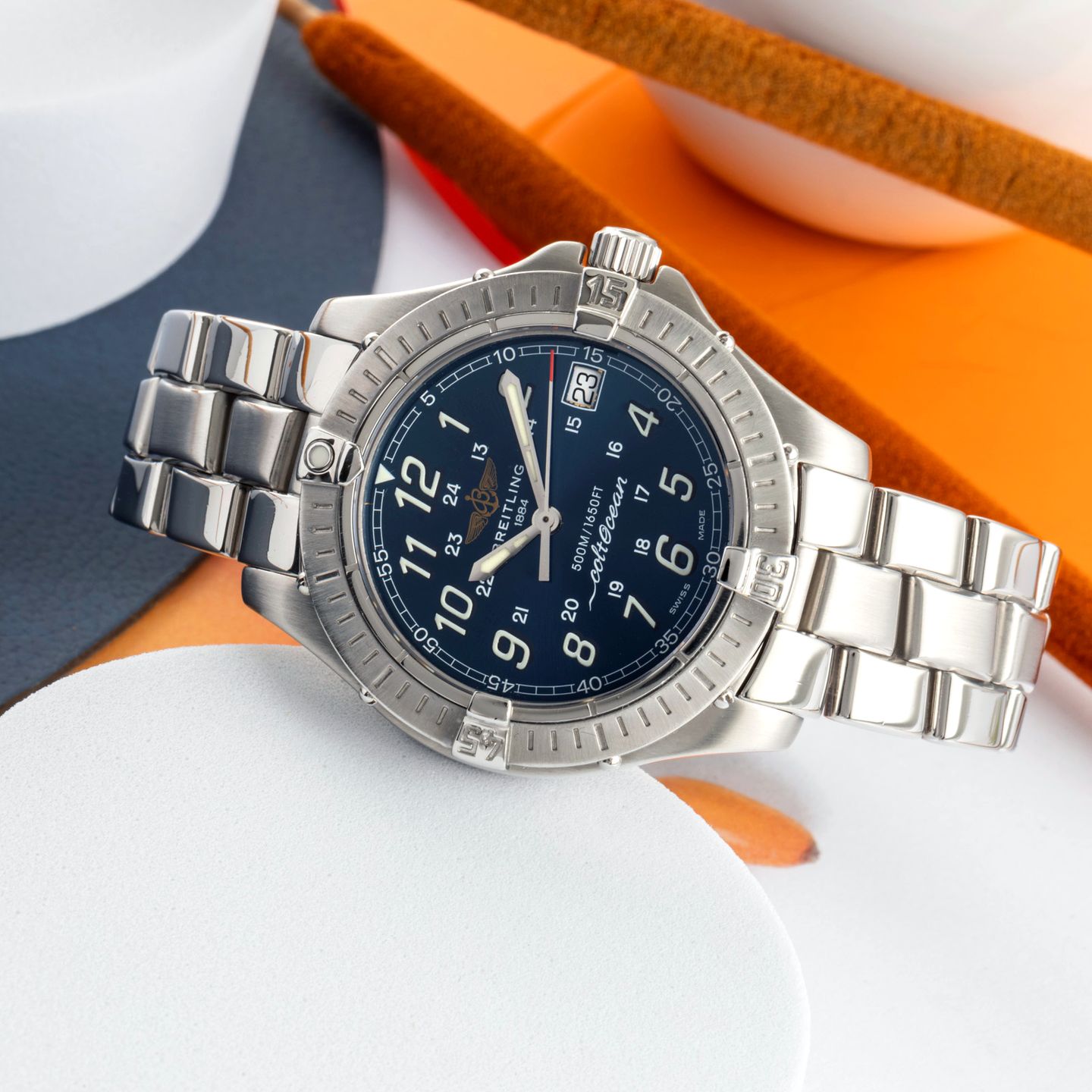 Breitling Colt A64350 (2001) - 38mm Staal (2/8)
