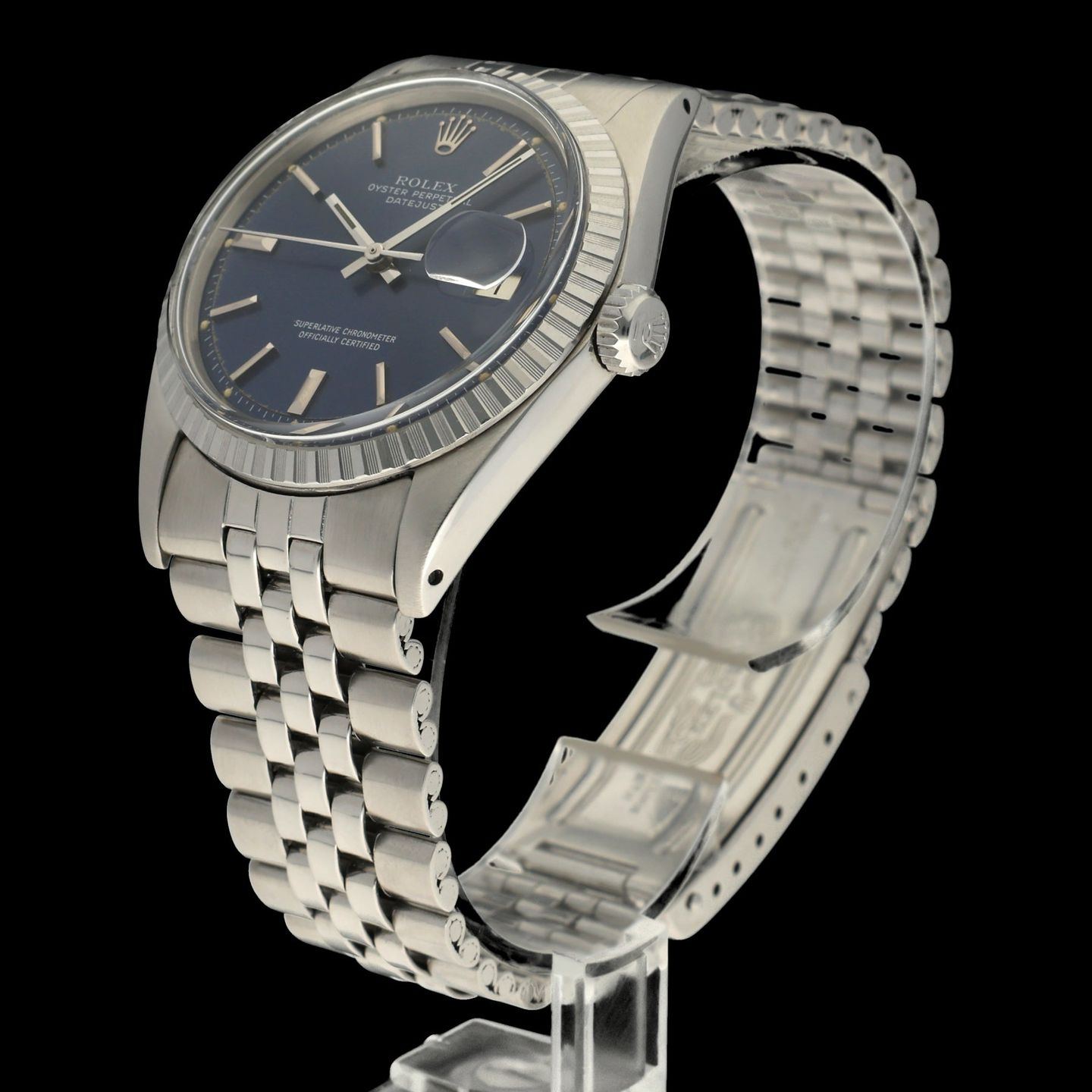 Rolex Datejust 1603 (1973) - Blauw wijzerplaat 36mm Staal (5/8)