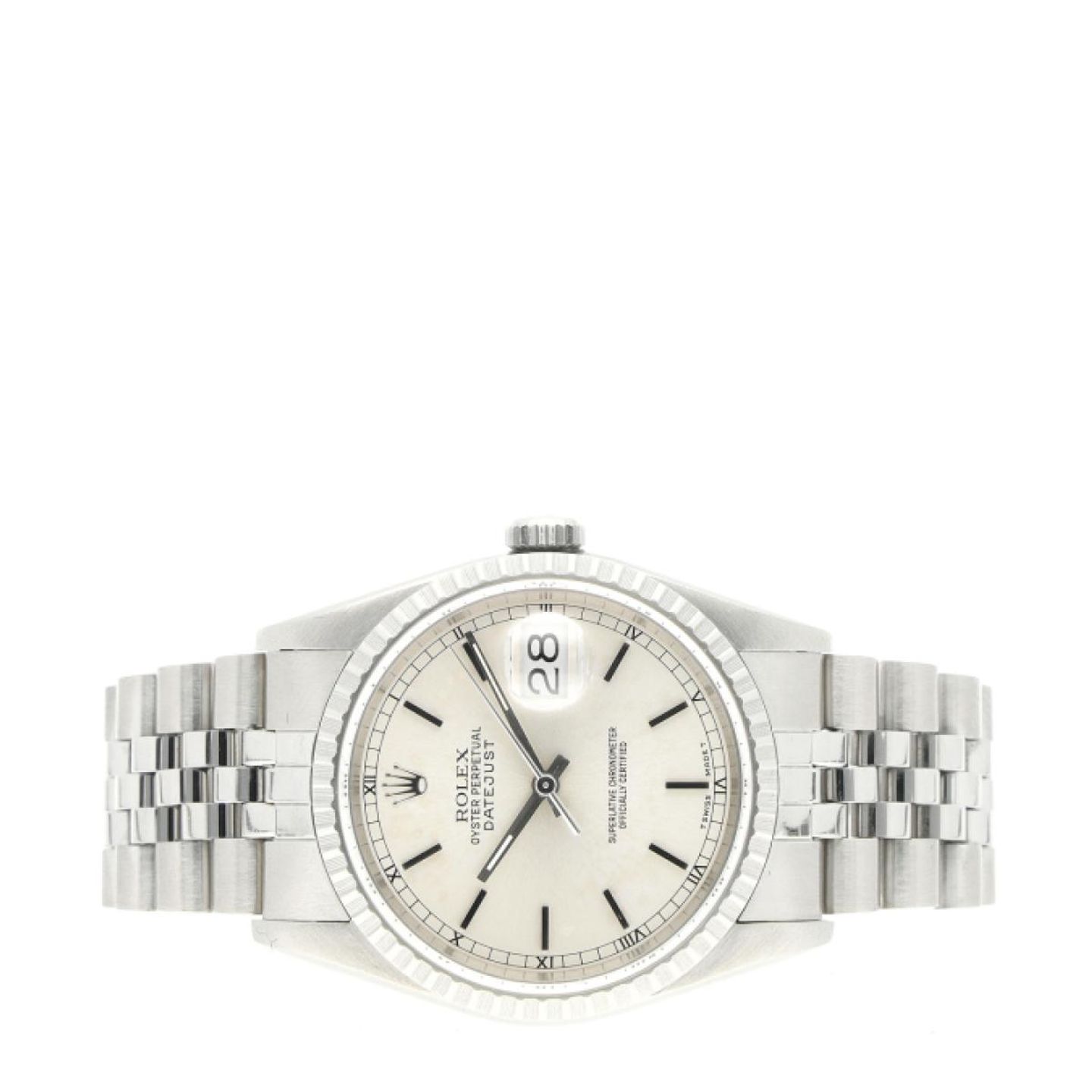 Rolex Datejust 36 16220 (1992) - Silver dial 36 mm Steel case (4/8)