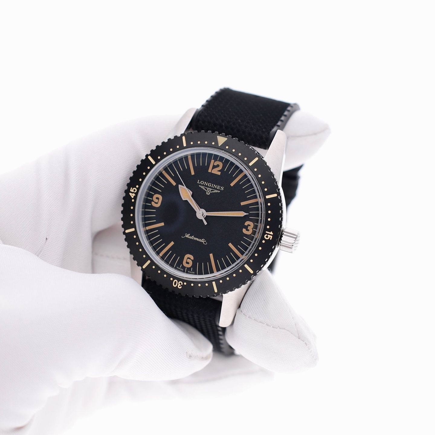 Longines Skin Diver L2.822.4.56.9 (2025) - Black dial 42 mm Steel case (6/8)
