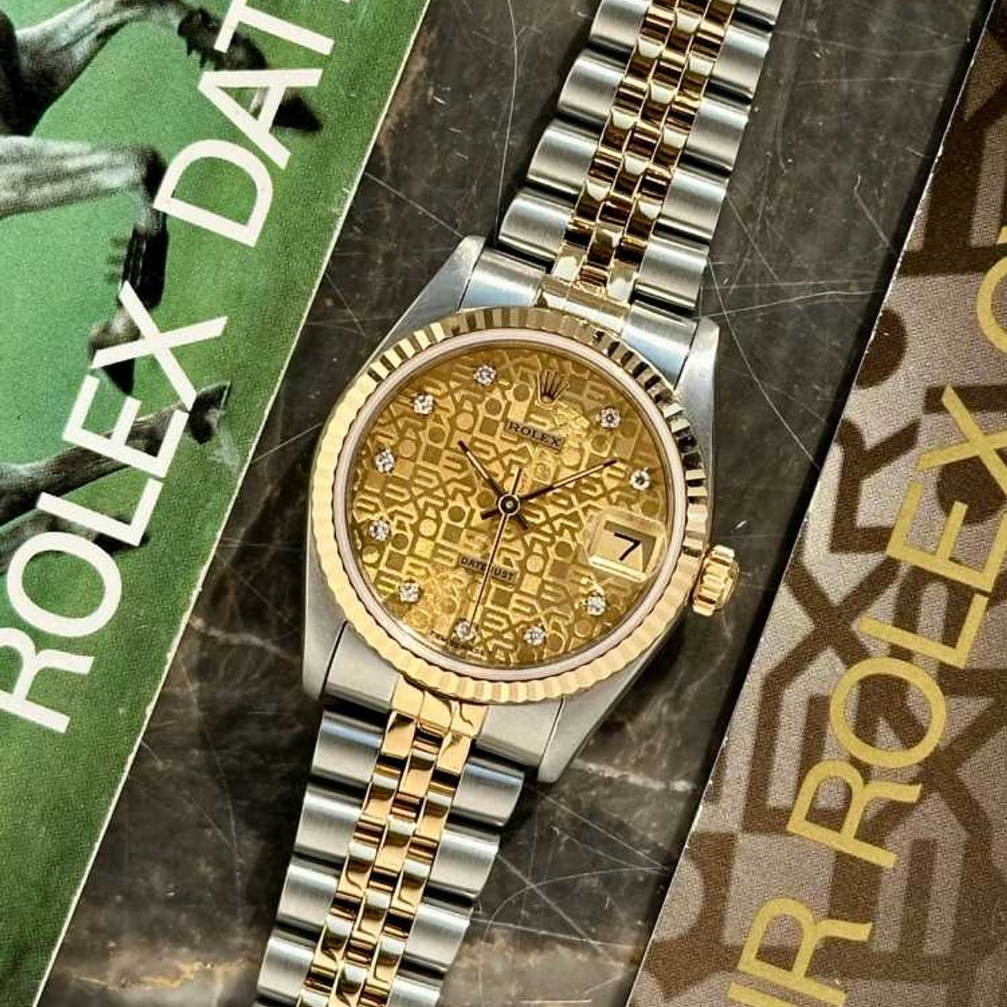 Rolex Datejust 31 68273 (1984) - Goud wijzerplaat 31mm Goud/Staal (1/8)