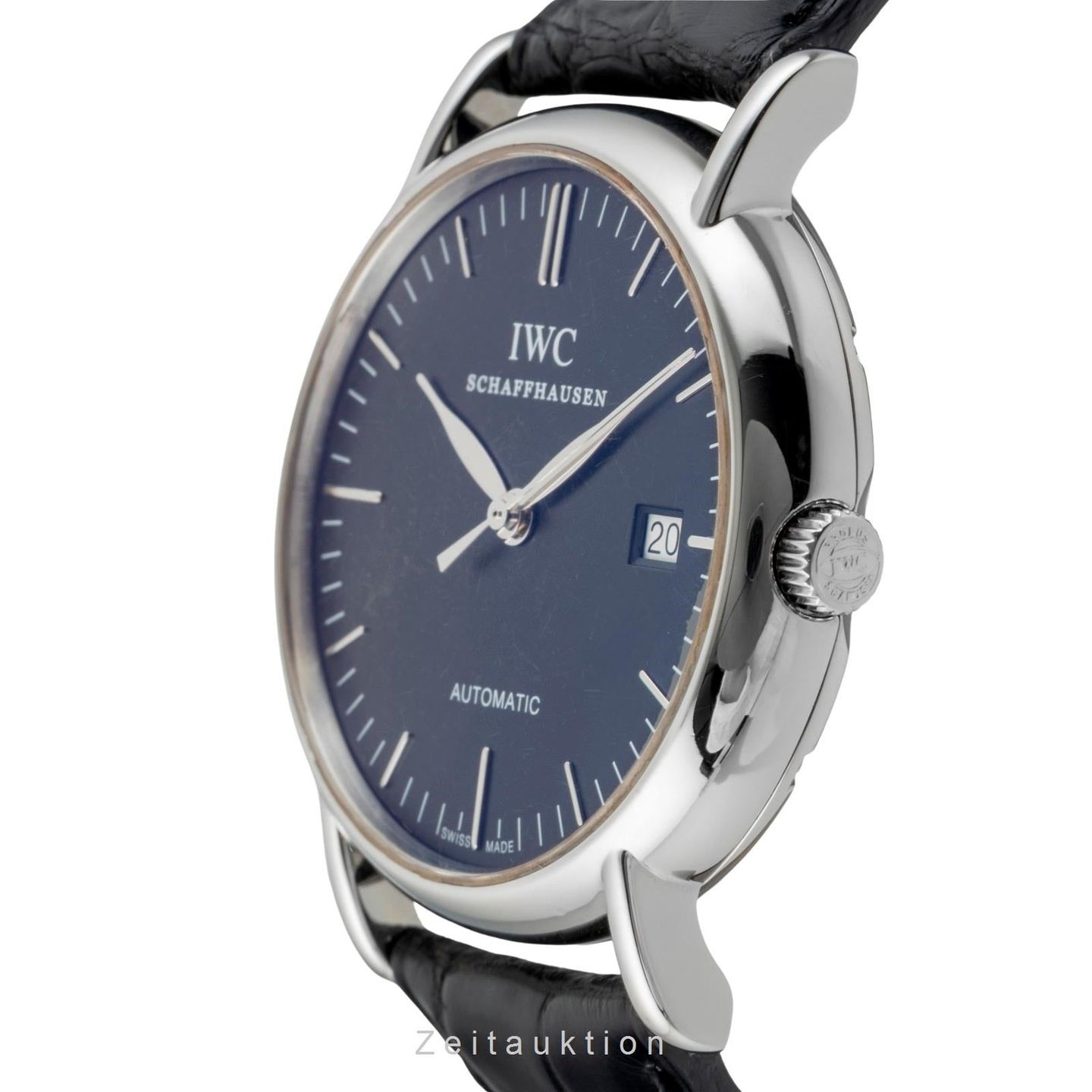 IWC Portofino Automatic IW356308 (Onbekend (willekeurig serienummer)) - Zwart wijzerplaat 39mm Staal (5/8)