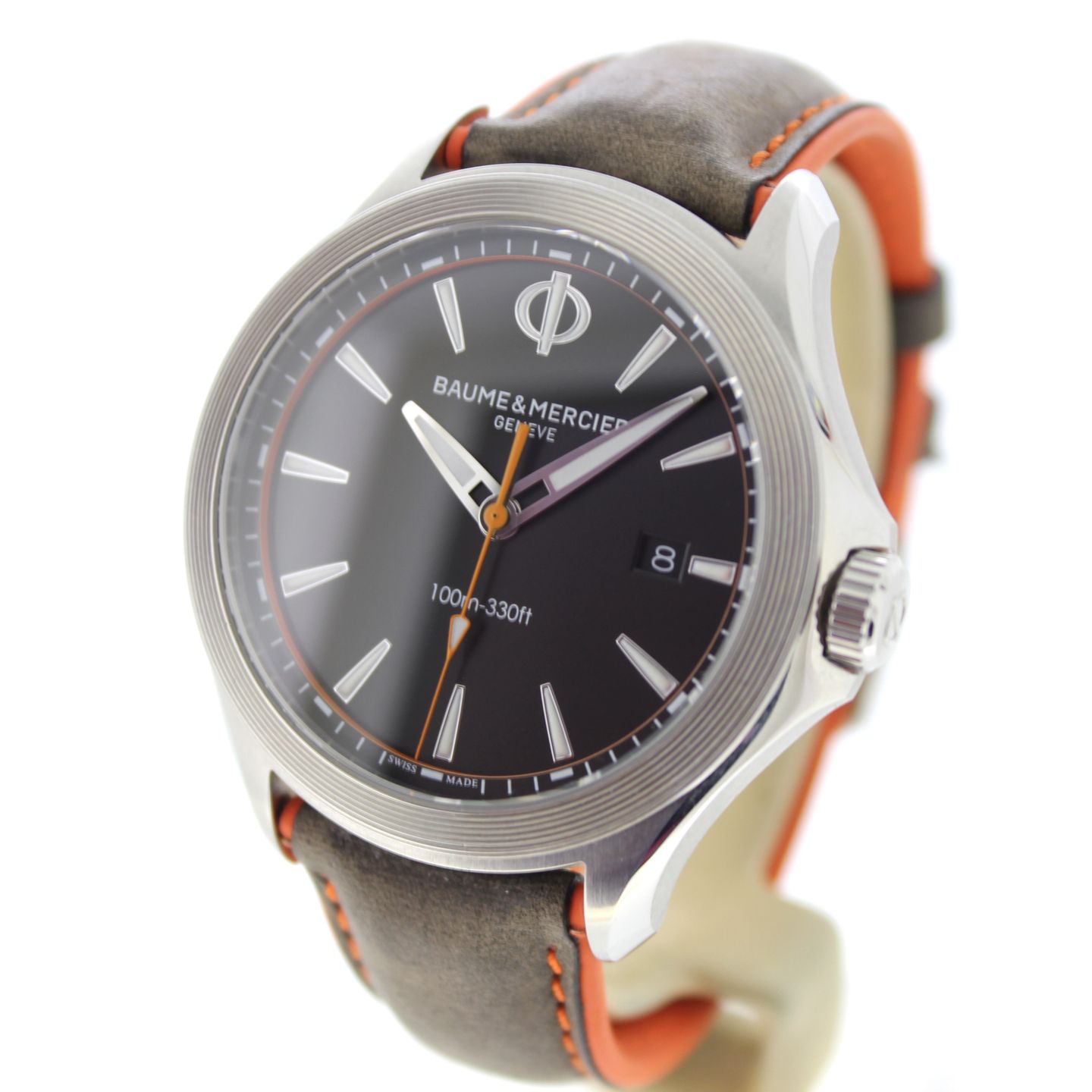 Baume & Mercier Clifton M0A10411 (2022) - Zwart wijzerplaat 42mm Staal (6/7)