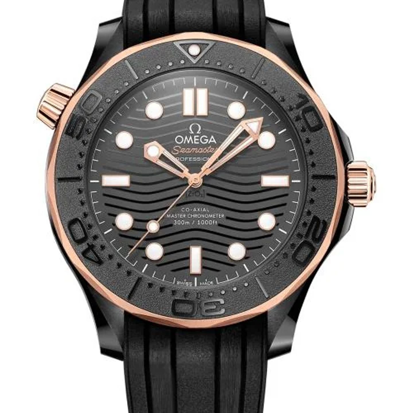 Omega Seamaster Diver 300 M 210.62.44.20.01.001 (2026) - Zwart wijzerplaat 44mm Roségoud (1/1)