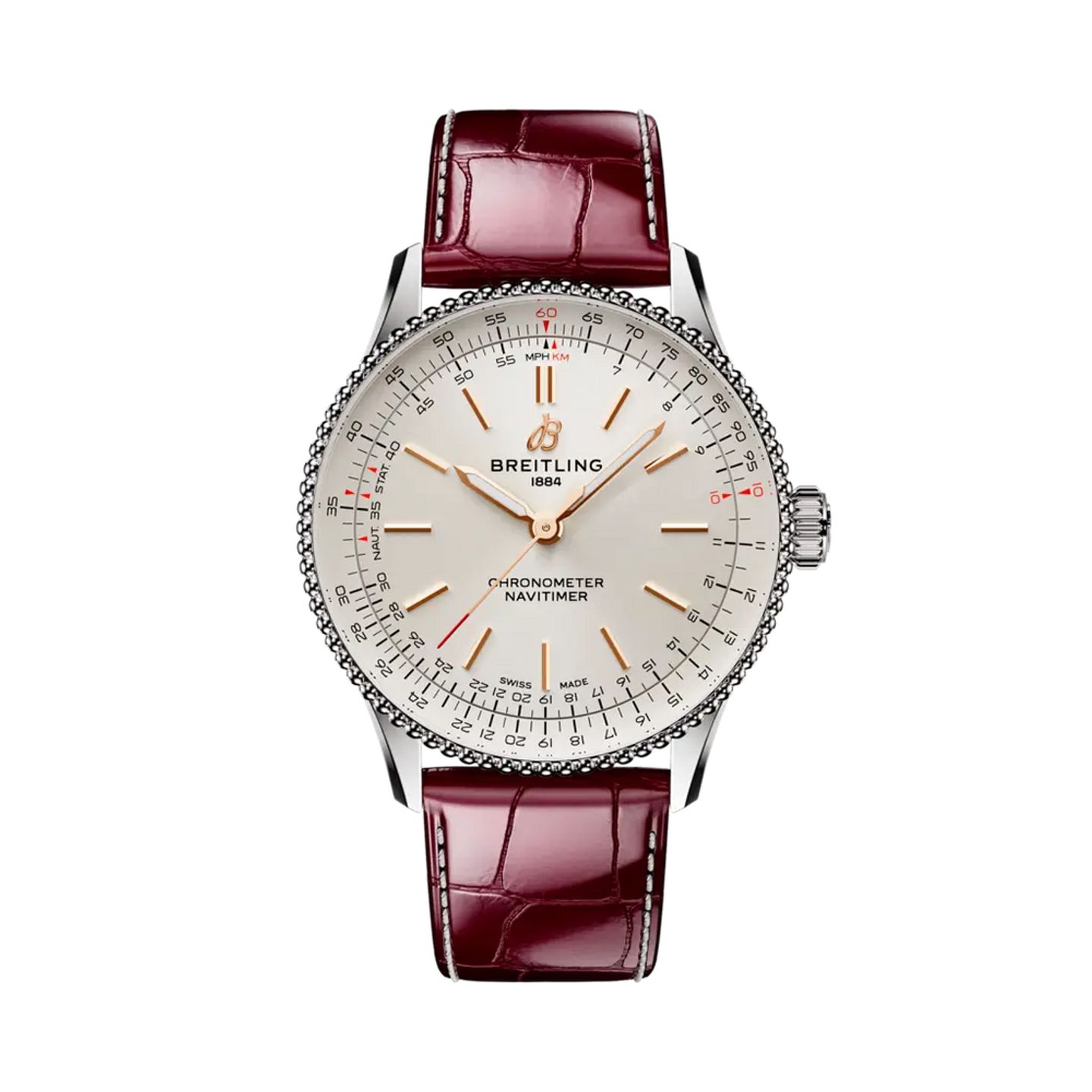 Breitling Navitimer A17327211G1P1 (2025) - Zilver wijzerplaat 36mm Staal (1/1)