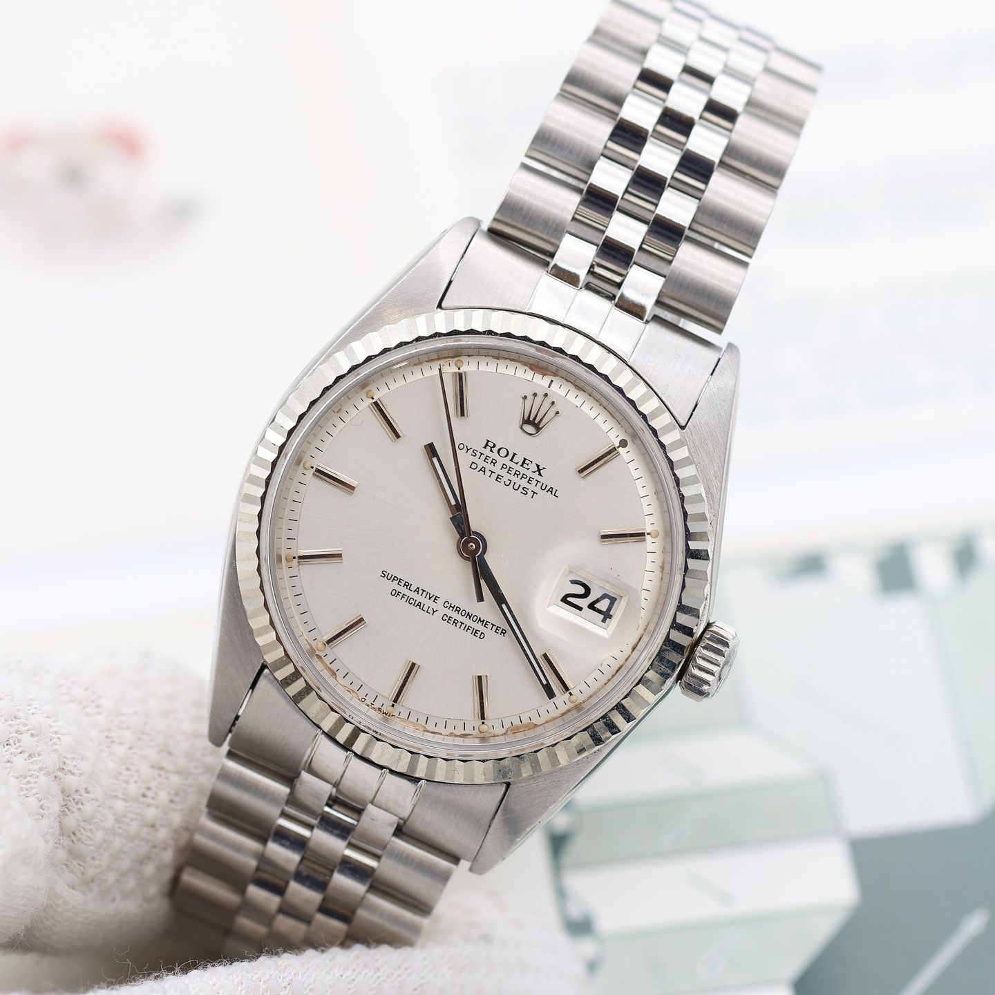 Rolex Datejust 1601 (Onbekend (willekeurig serienummer)) - Zilver wijzerplaat 36mm Staal (2/8)