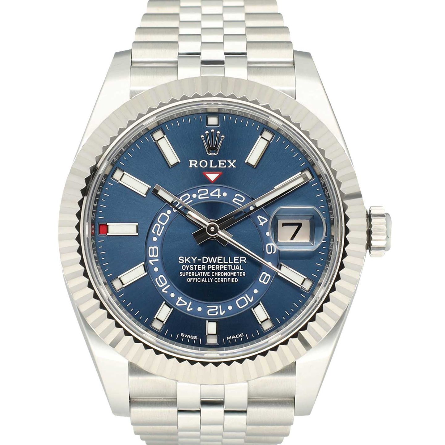 Rolex Sky-Dweller 326934 (2022) - Blauw wijzerplaat 42mm Staal (2/8)