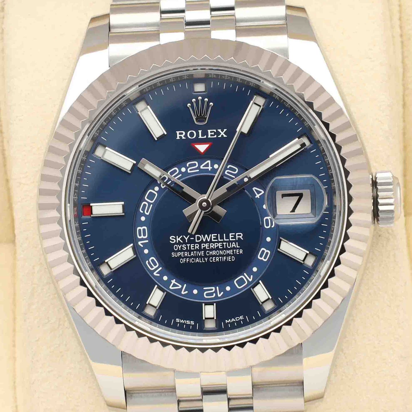 Rolex Sky-Dweller 326934 (2022) - Blauw wijzerplaat 42mm Staal (1/8)