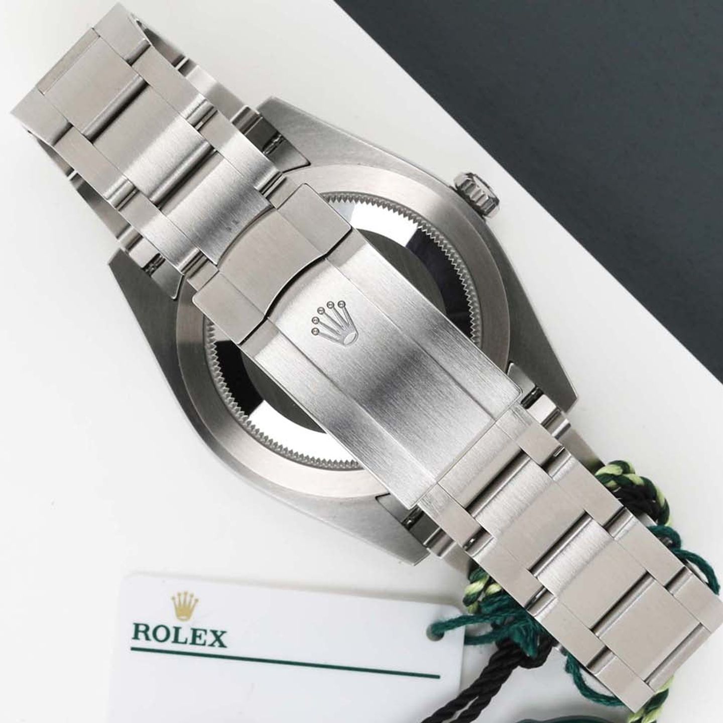 Rolex Oyster Perpetual 41 124300 (2023) - Green dial 41 mm Steel case (6/8)