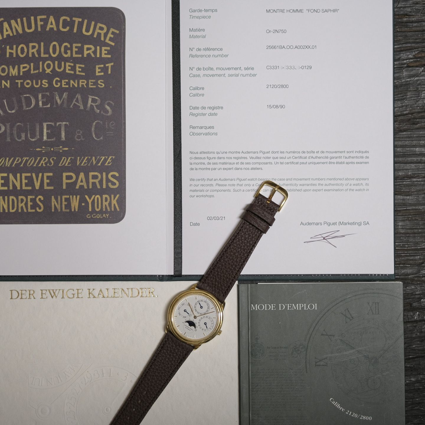 Audemars Piguet Quantieme Perpetual Calendar 25661BA - (2/8)