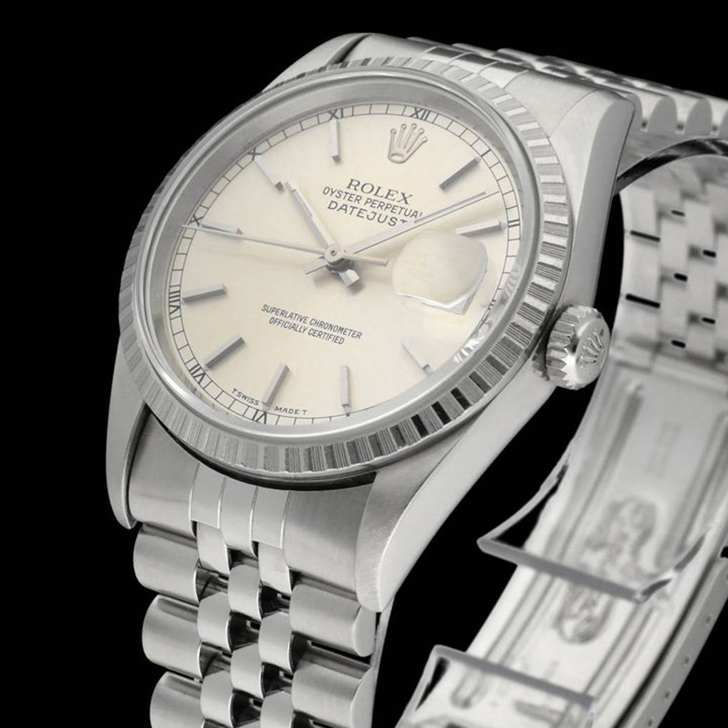 Rolex Datejust 36 16220 (1993) - Silver dial 36 mm Steel case (7/8)