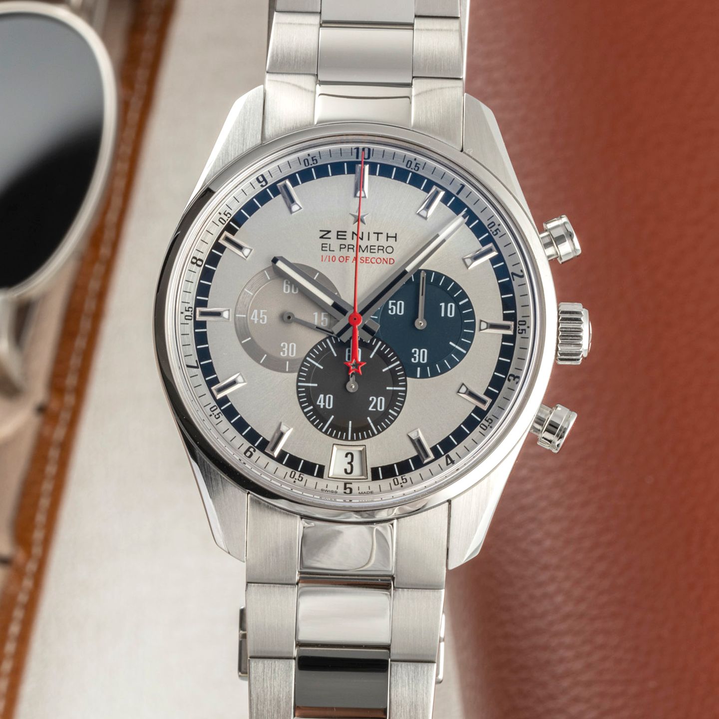 Zenith El Primero 03.2041.4052/69.C496 (2013) - Silver dial 42 mm Steel case (3/8)