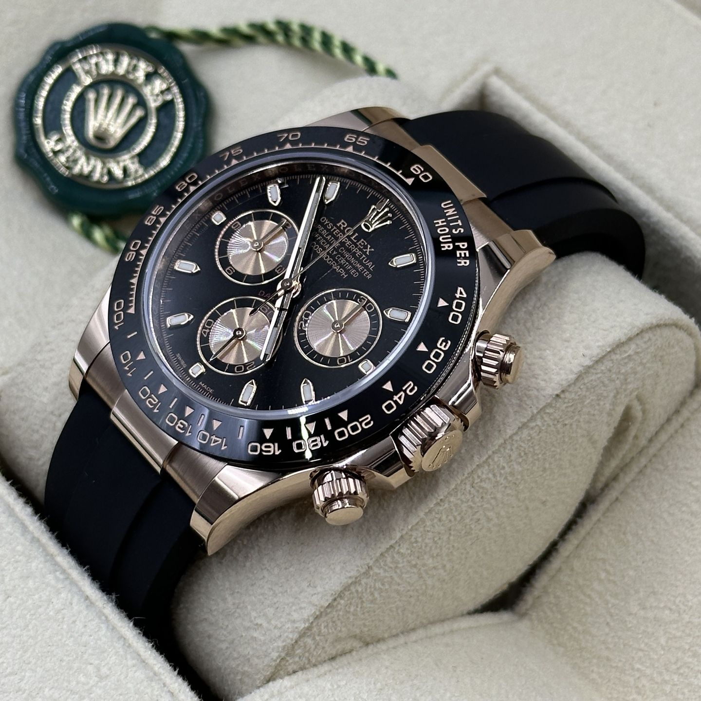 Rolex Daytona 116515LN (Onbekend (willekeurig serienummer)) - Zwart wijzerplaat 40mm Roségoud (3/8)