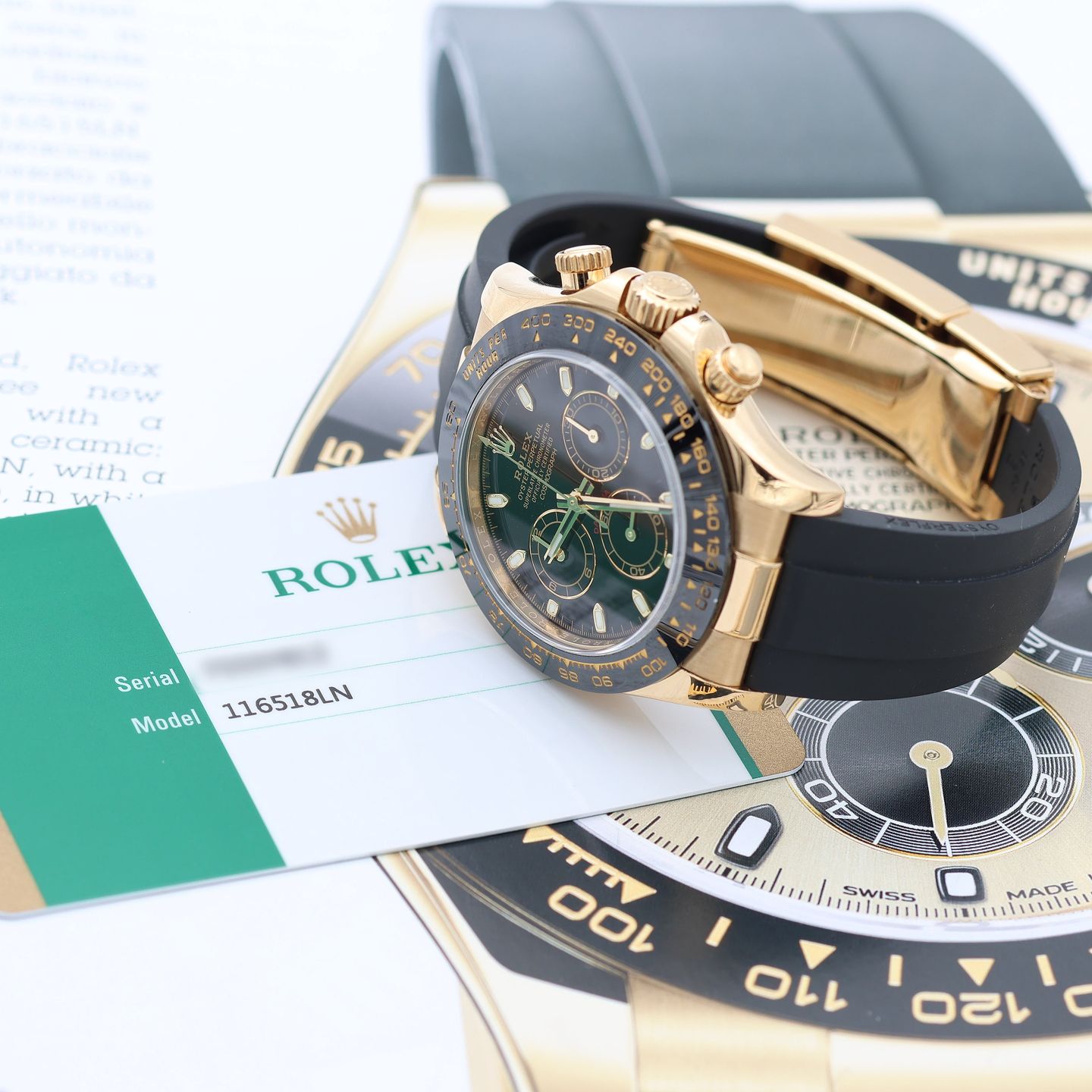 Rolex Daytona 116518LN (Onbekend (willekeurig serienummer)) - Zwart wijzerplaat 40mm Geelgoud (4/8)