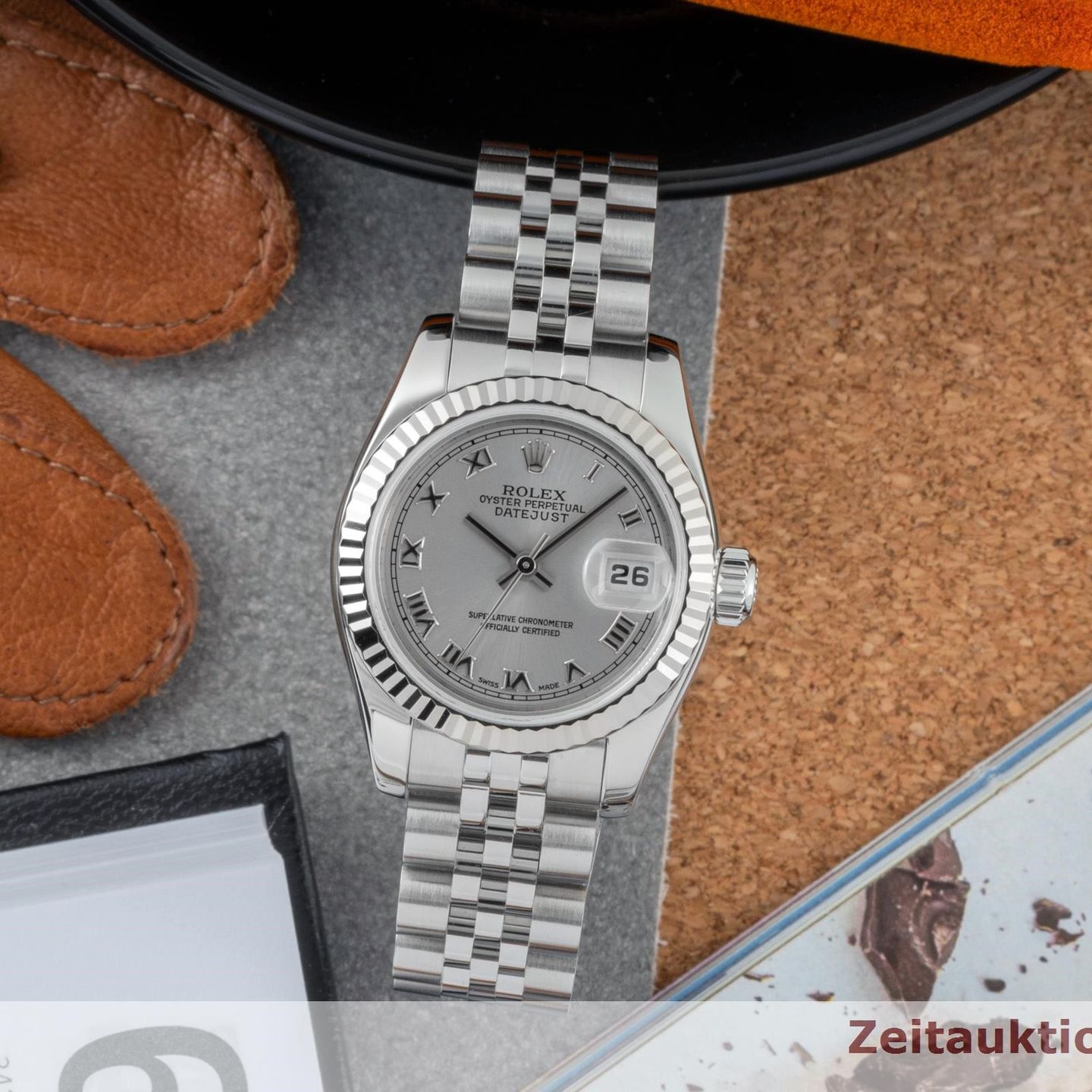 Rolex Lady-Datejust 179174 (2005) - Silver dial 26 mm Steel case (1/8)