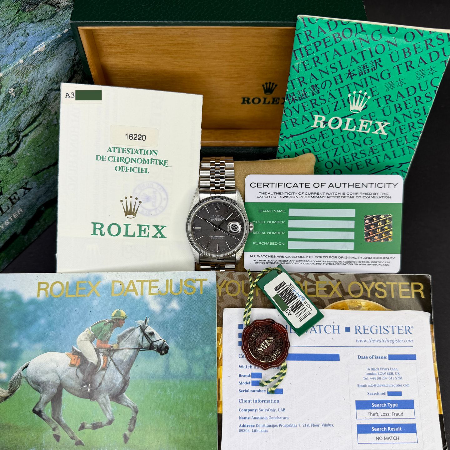 Rolex Datejust 36 16220 (1999) - 36mm Staal (3/8)
