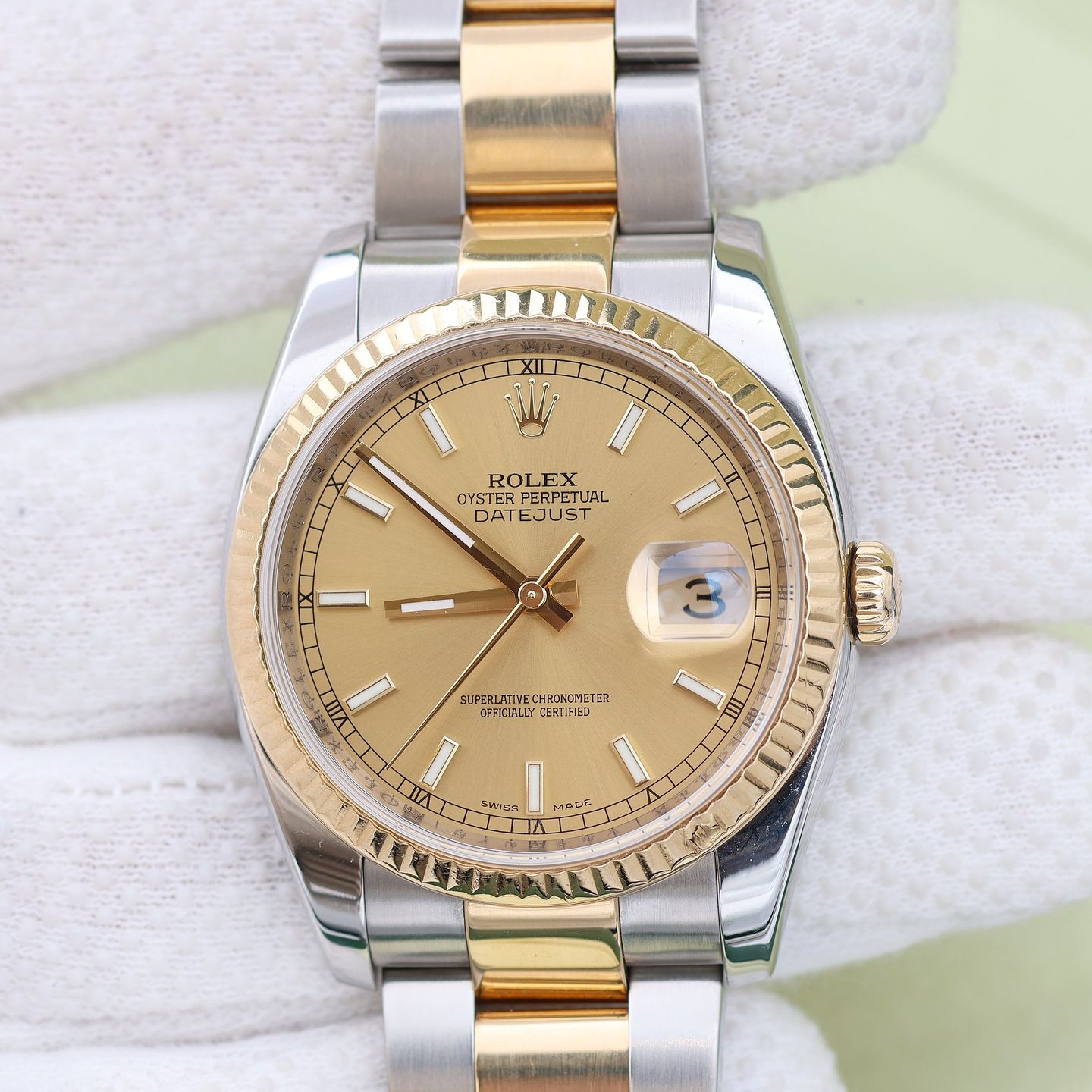 Rolex Datejust 36 116233 (Onbekend (willekeurig serienummer)) - 36mm Goud/Staal (1/8)
