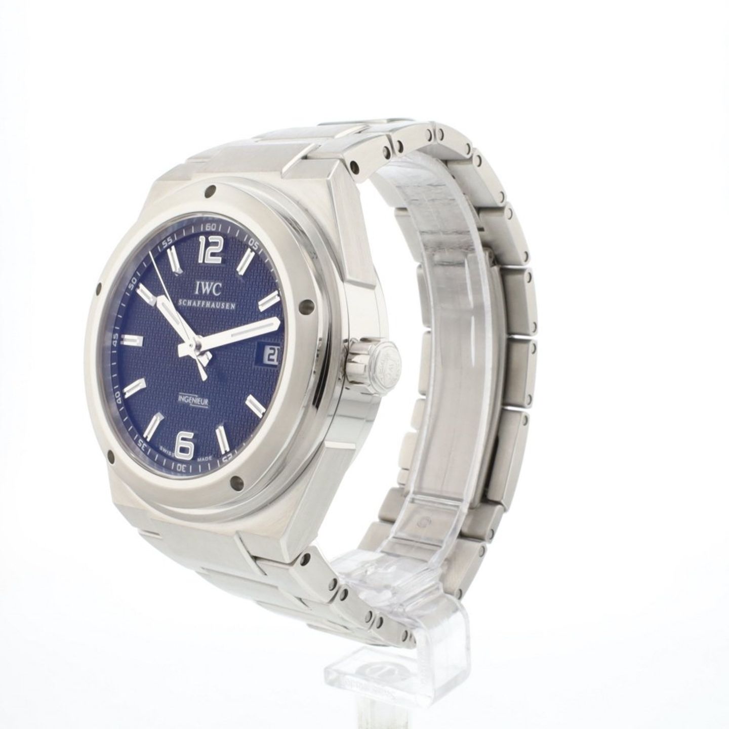 IWC Ingenieur Automatic IW322701 (Onbekend (willekeurig serienummer)) - Zwart wijzerplaat 43mm Staal (2/6)