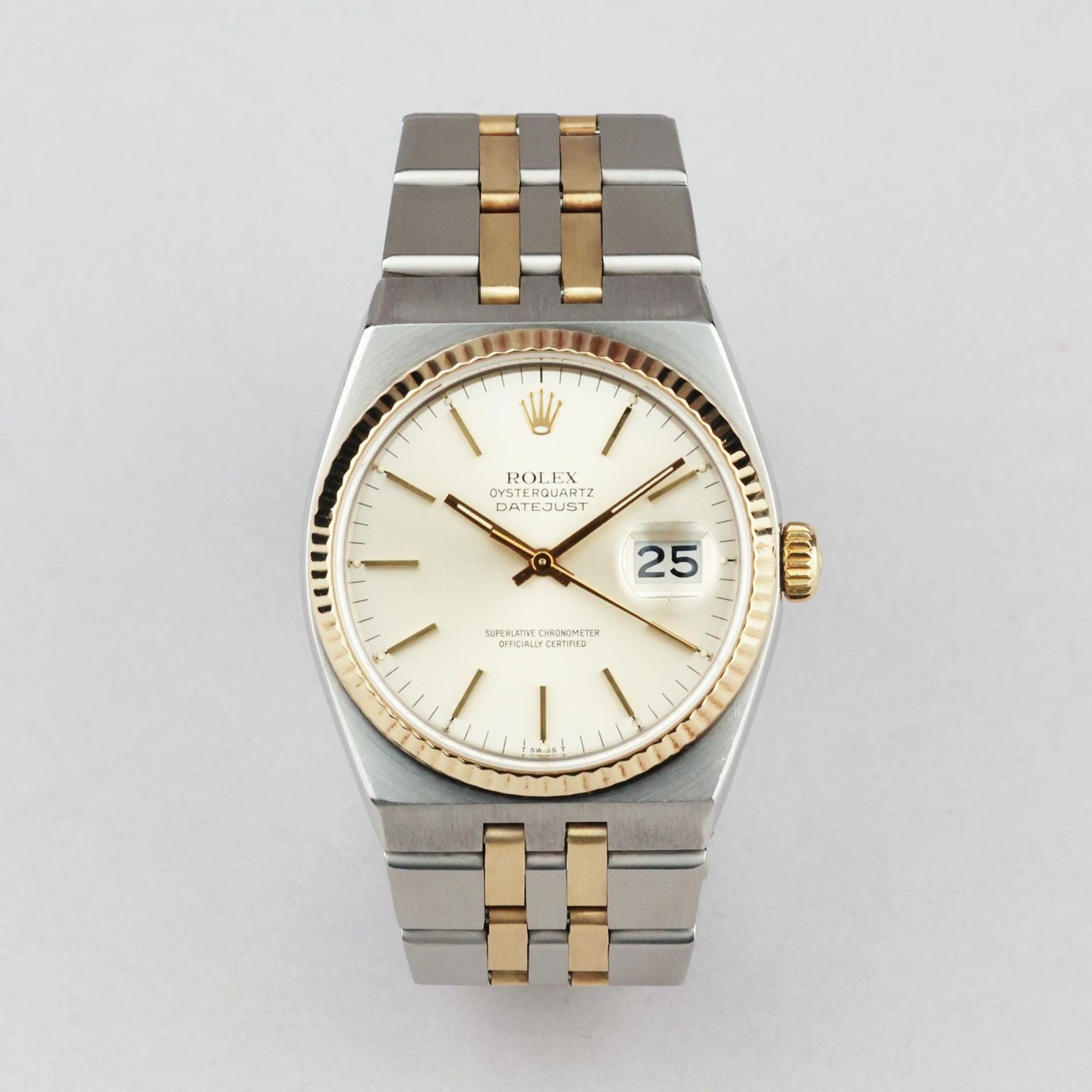 Rolex Datejust Oysterquartz 17013 (1986) - 36 mm Gold/Steel case (1/8)