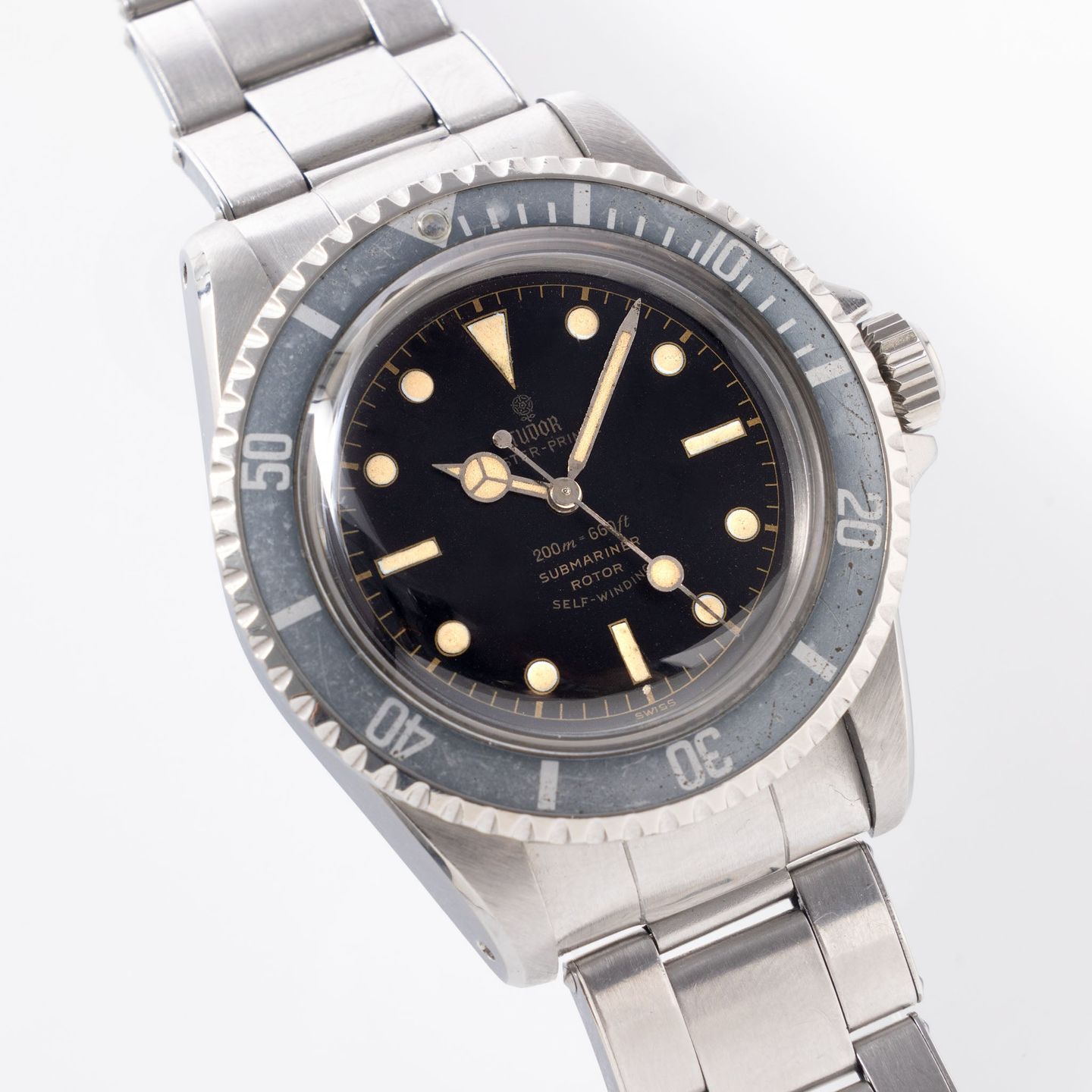 Tudor Submariner 7928 (1962) - Zwart wijzerplaat 40mm Staal (2/8)