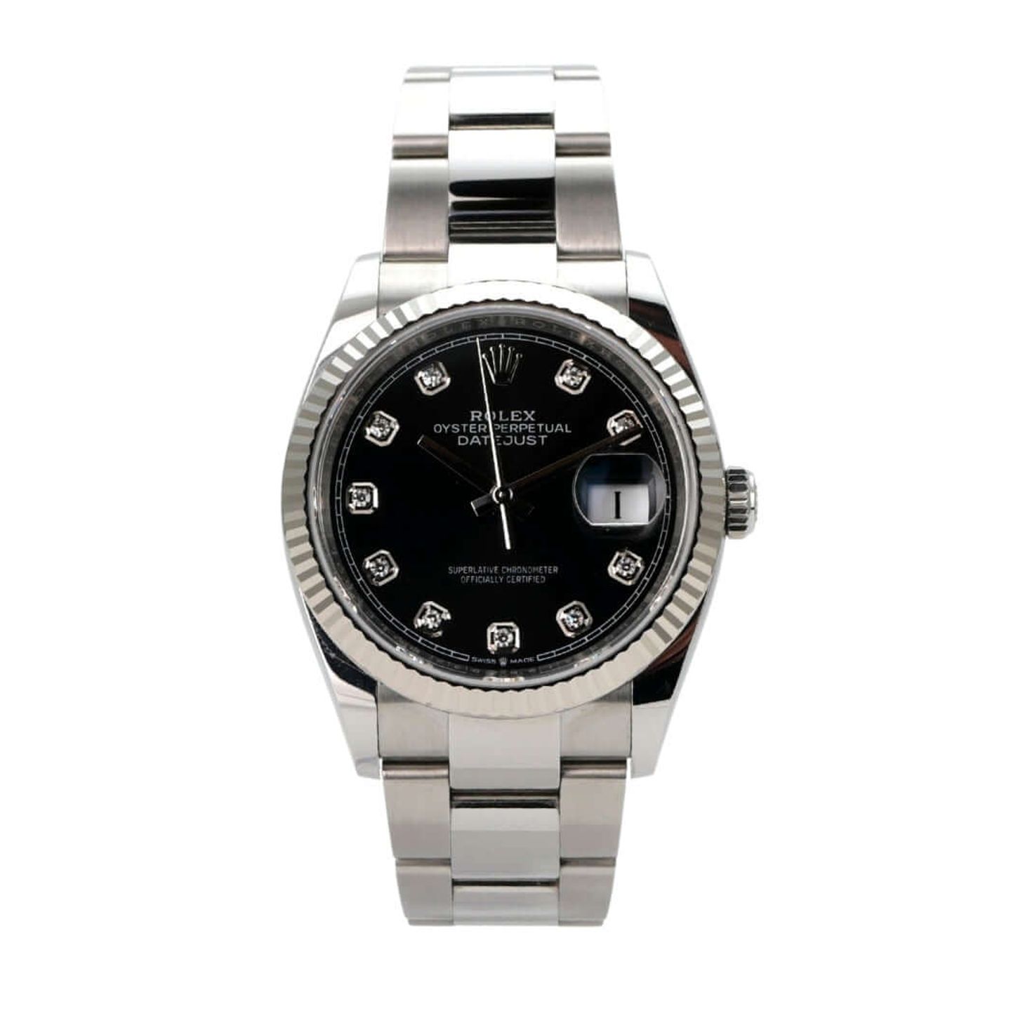 Rolex Datejust 36 126234 (2023) - Zwart wijzerplaat 36mm Staal (2/8)