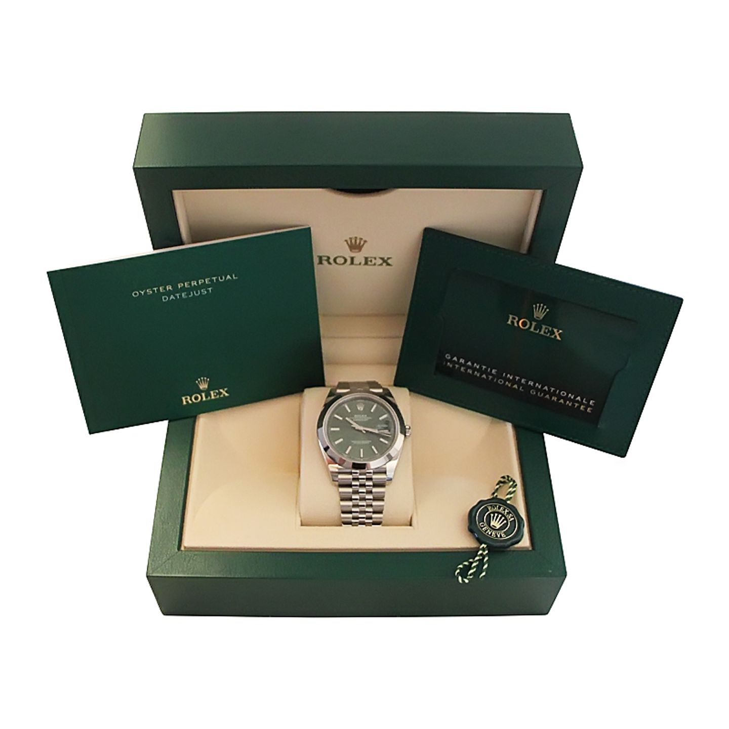 Rolex Datejust 41 126300 (2024) - Groen wijzerplaat 41mm Staal (4/4)