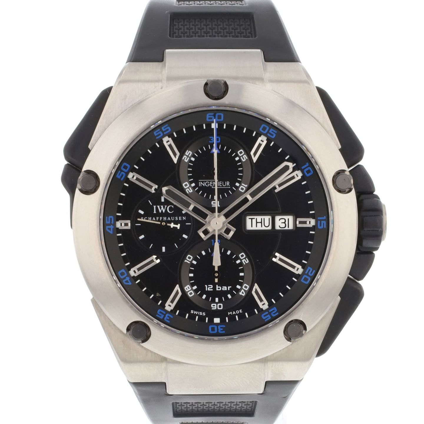 IWC Ingenieur Double Chronograph Titanium IW376501 (2011) - Black dial 45 mm Titanium case (1/3)