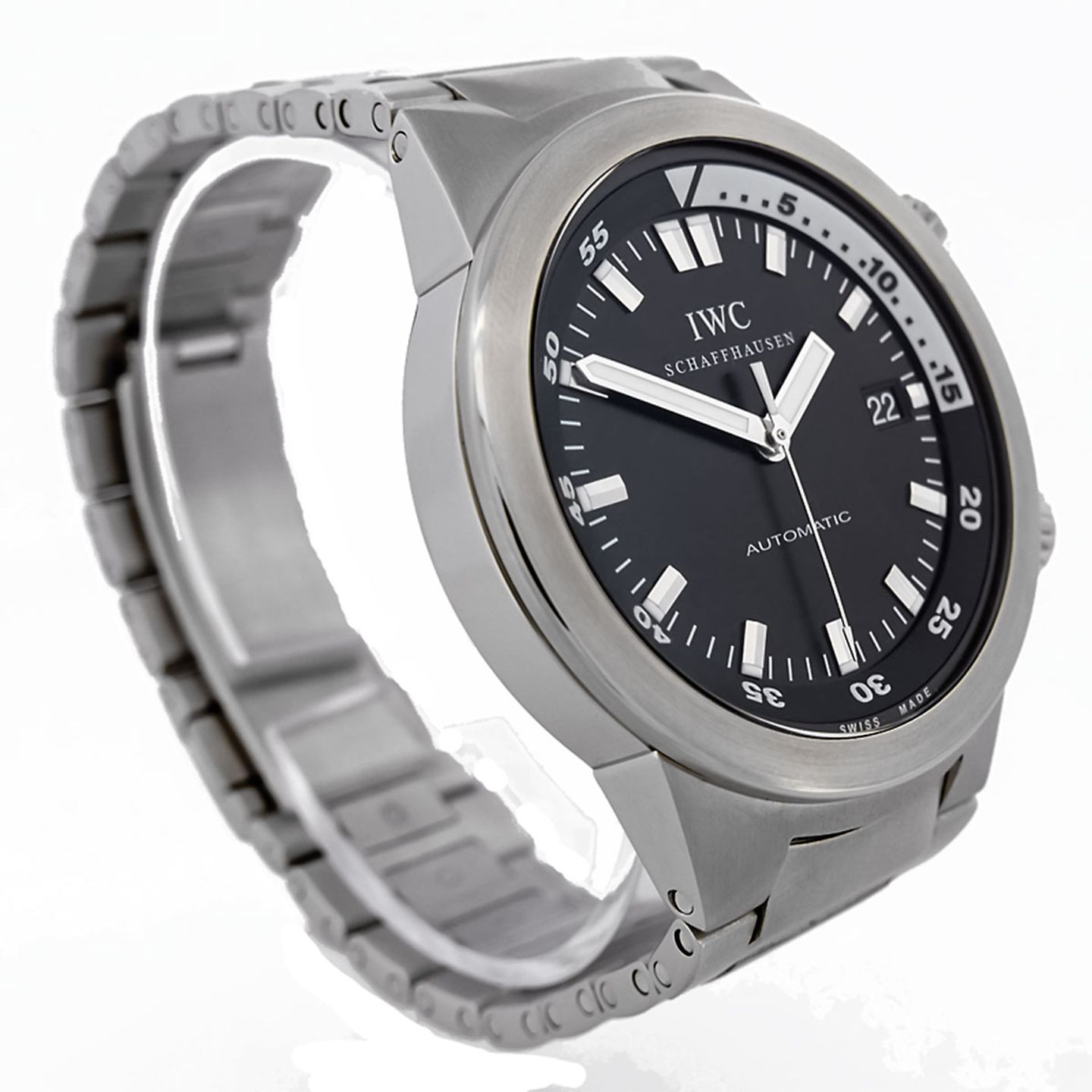 IWC Aquatimer Automatic IW354801 (2008) - Zwart wijzerplaat 42mm Staal (3/6)