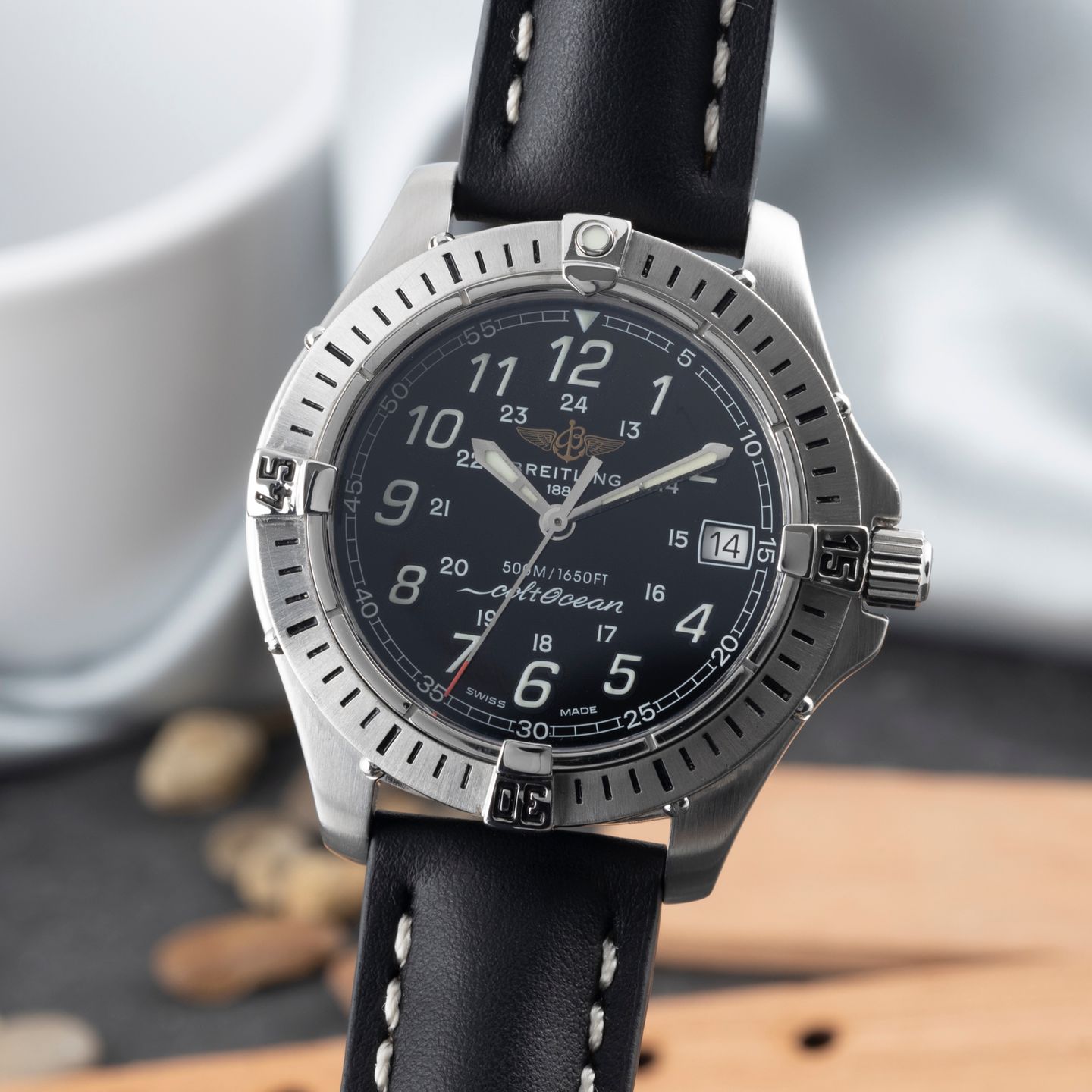 Breitling Colt A64350 (2001) - 38mm Staal (3/8)