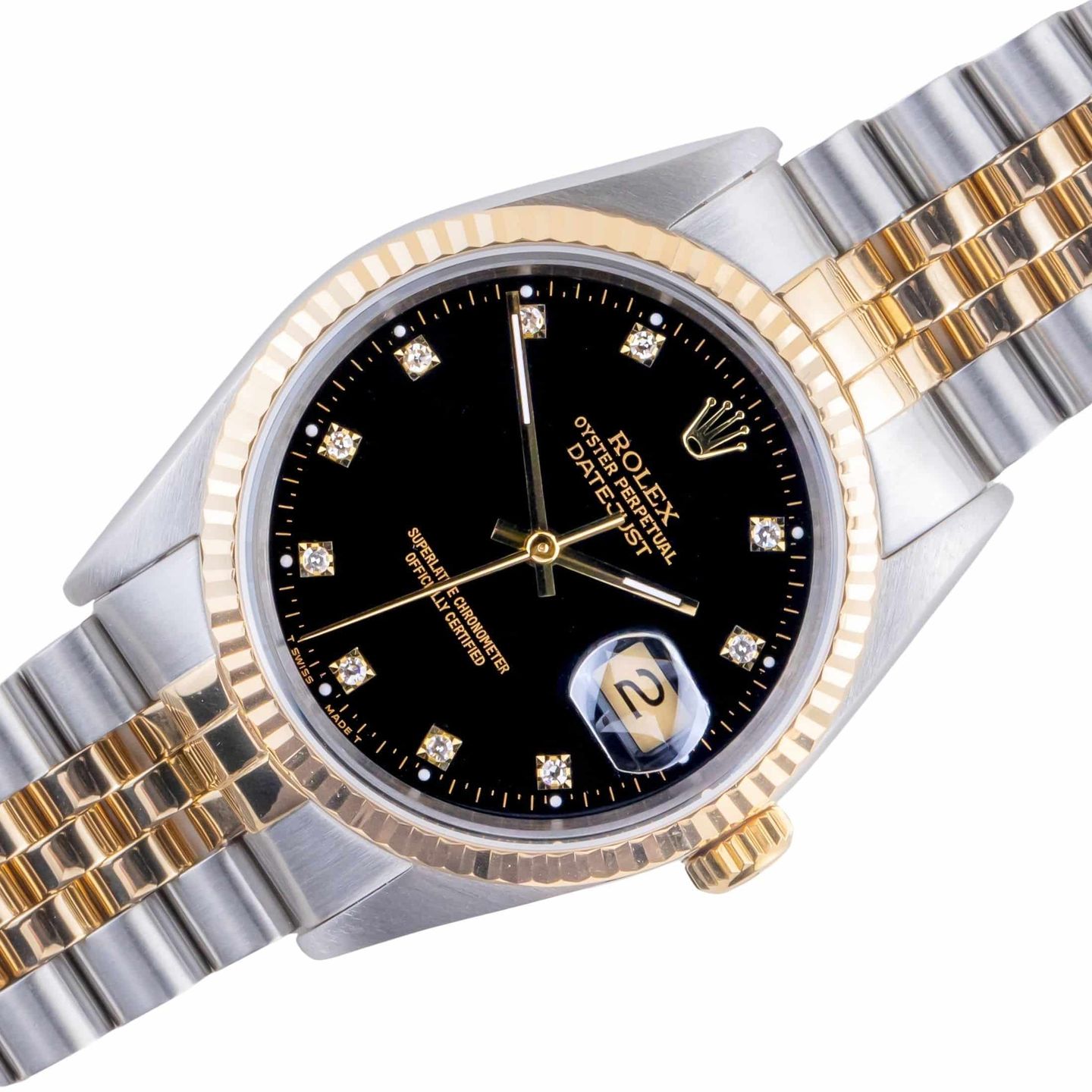 Rolex Datejust 36 16233 (1990) - 36 mm Gold/Steel case (1/8)