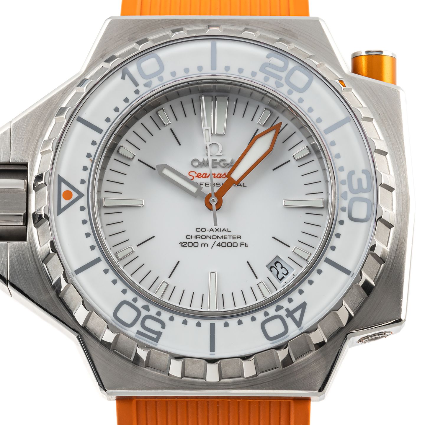 Omega Seamaster PloProf 224.32.55.21.04.001 (Unknown (random serial)) - White dial 55 mm Steel case (8/8)