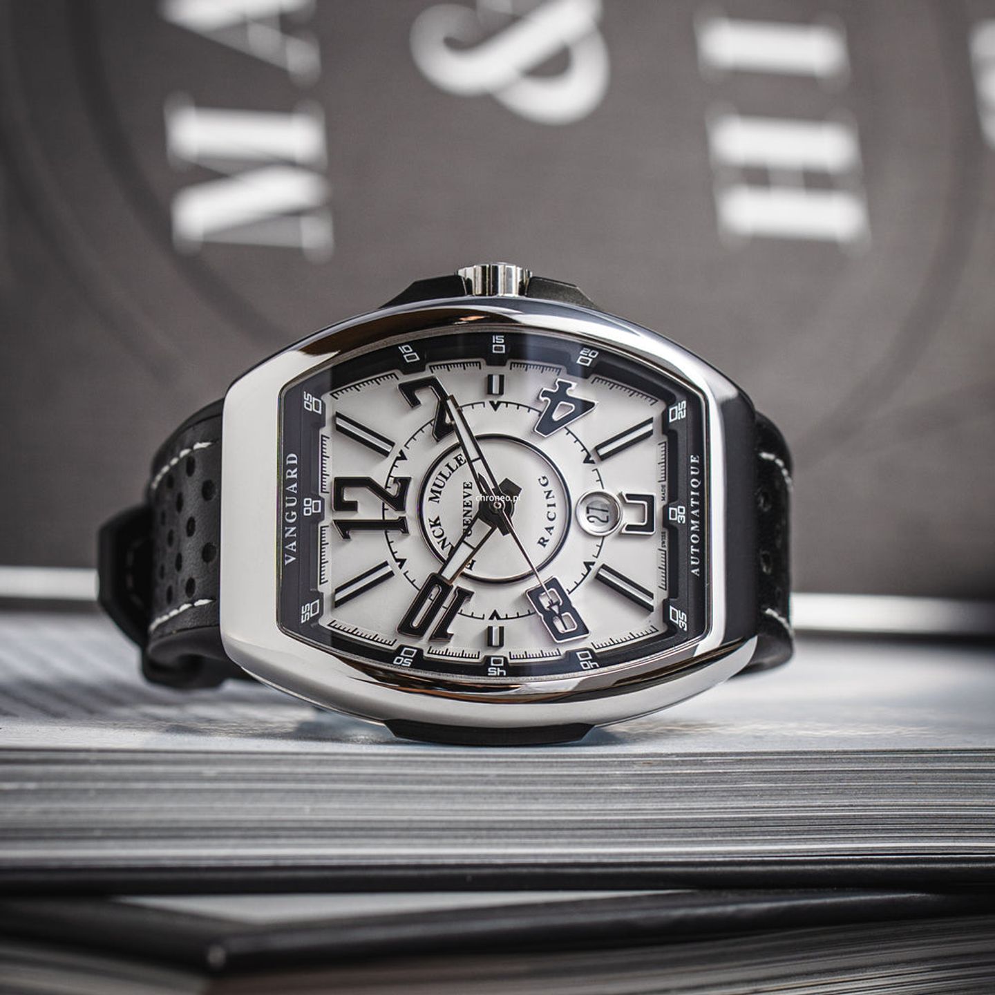 Franck Muller Vanguard V 45 SC DT RCG (Onbekend (willekeurig serienummer)) - Zwart wijzerplaat 45mm Staal (1/8)
