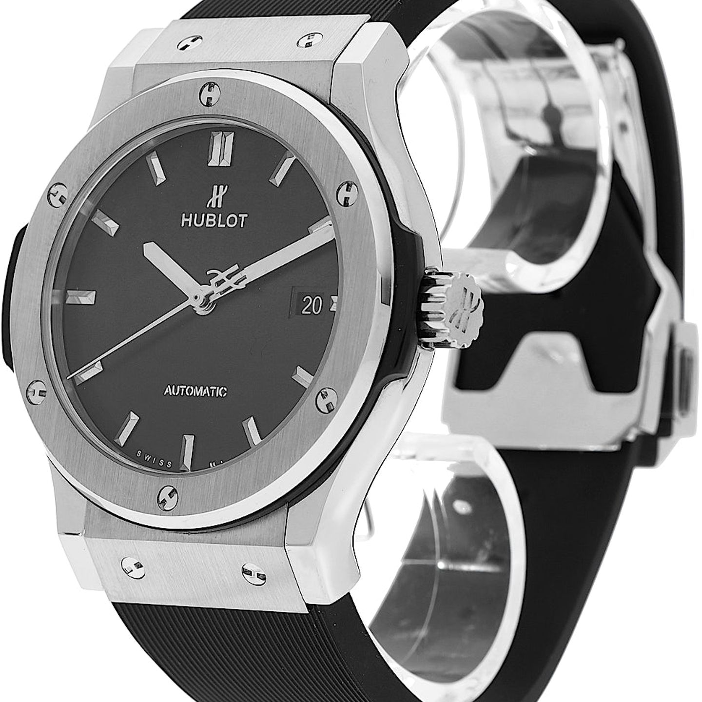 Hublot Classic Fusion 511.NX.1171.LR (Unknown (random serial)) - Black dial 45 mm Titanium case (3/5)