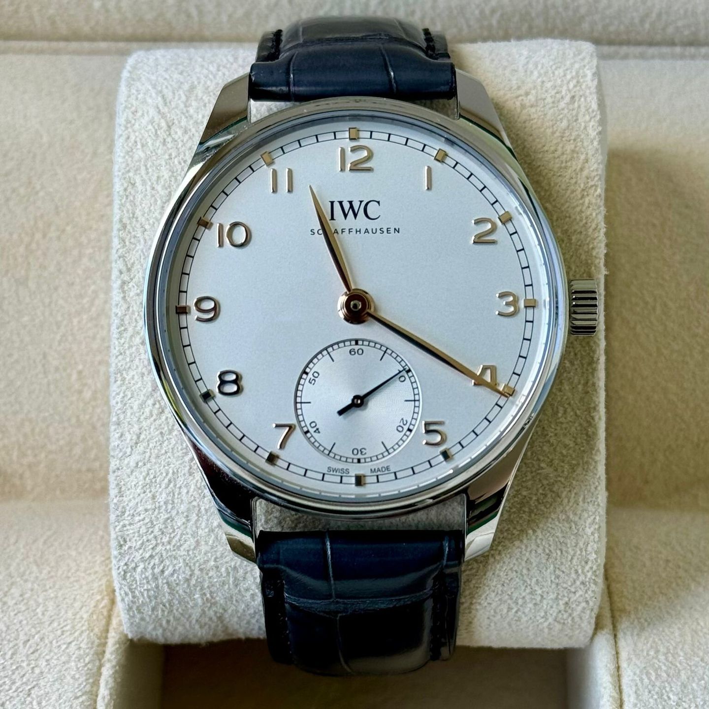 IWC Portuguese Automatic IW358303 (2023) - Zilver wijzerplaat 40mm Staal (2/7)