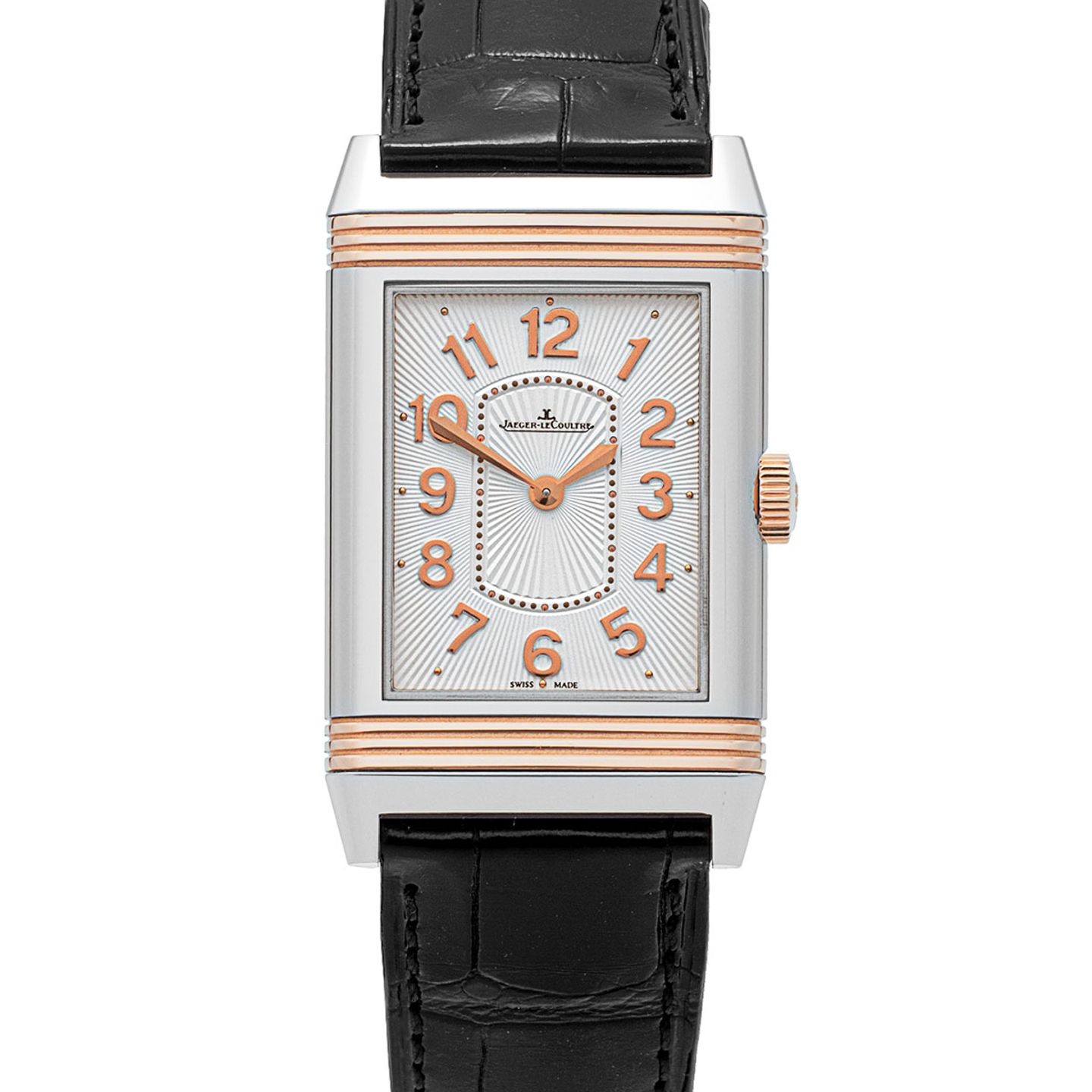 Jaeger-LeCoultre Grande Reverso Lady Ultra Thin Duetto Duo Q3204422 (2014) - Zilver wijzerplaat 24mm Goud/Staal (1/4)