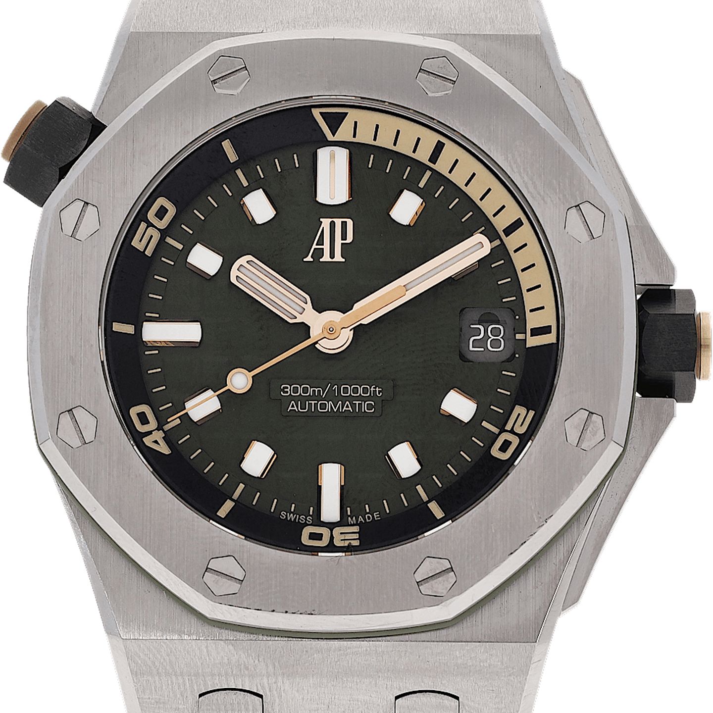 Audemars Piguet Royal Oak Offshore Diver 15720ST.OO.A052CA.01 (2022) - Green dial 42 mm Steel case (1/5)