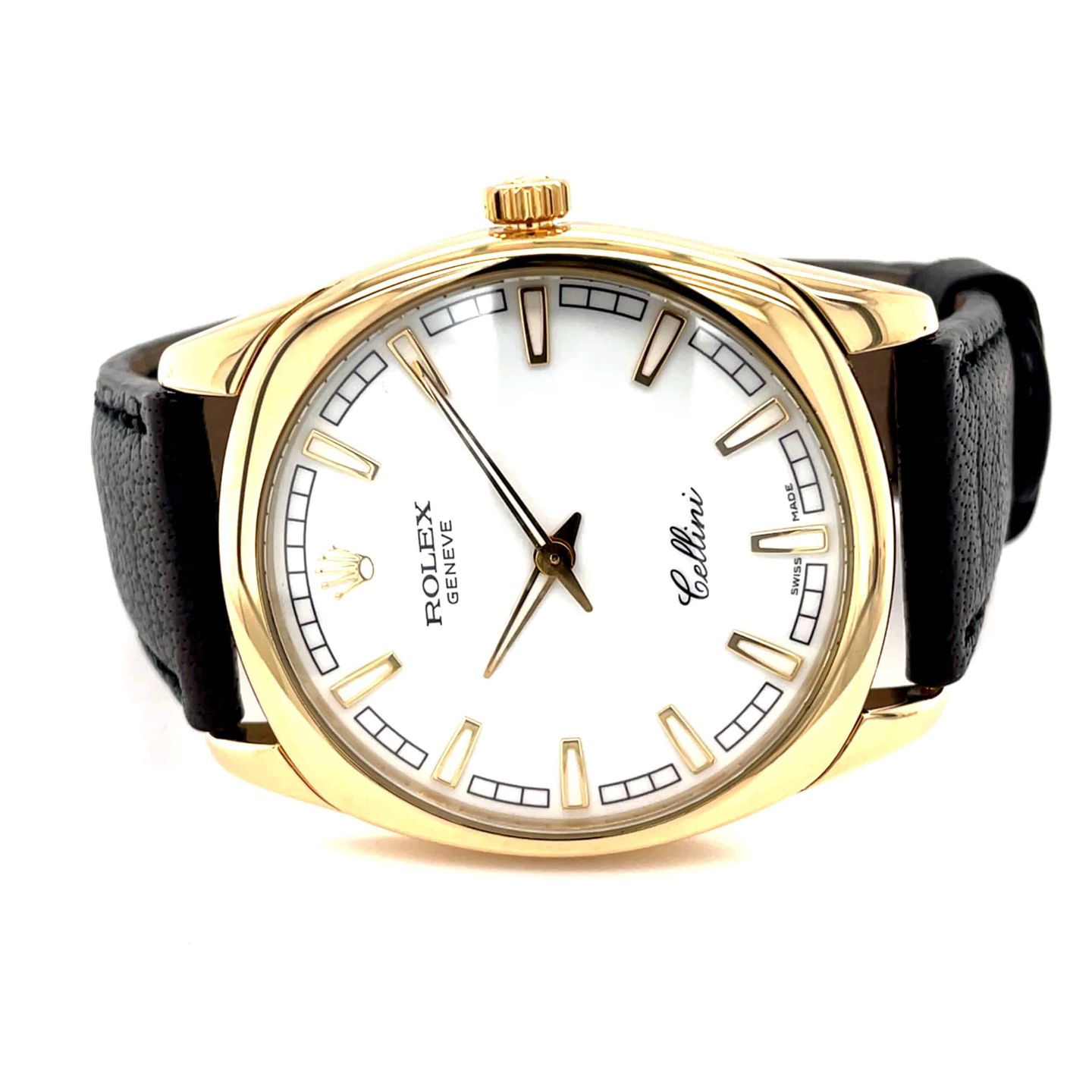Rolex Cellini Danaos 4243 (Unknown (random serial)) - White dial 38 mm White Gold case (1/8)
