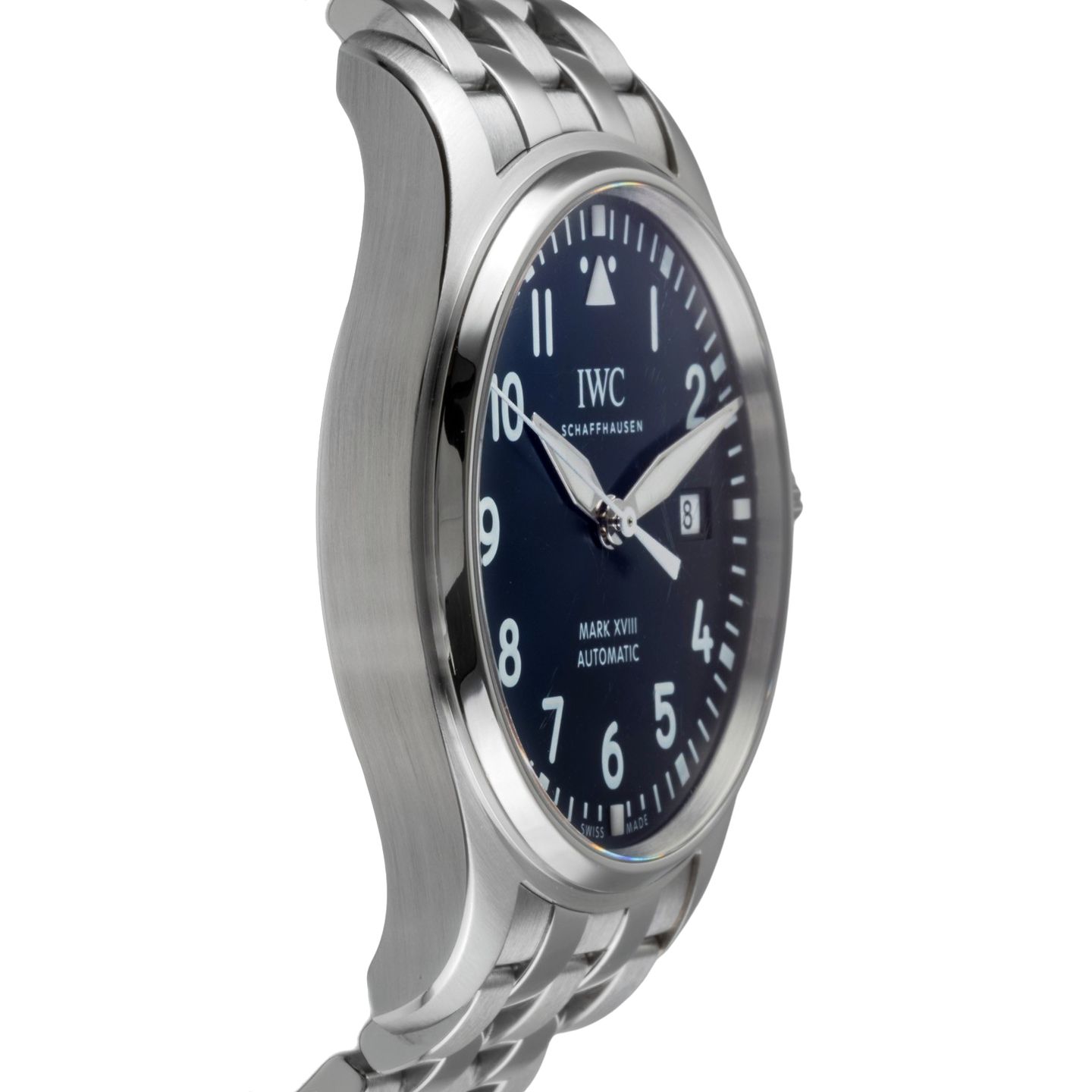IWC Pilot Mark IW327014 (Unknown (random serial)) - Blue dial 40 mm Steel case (7/8)