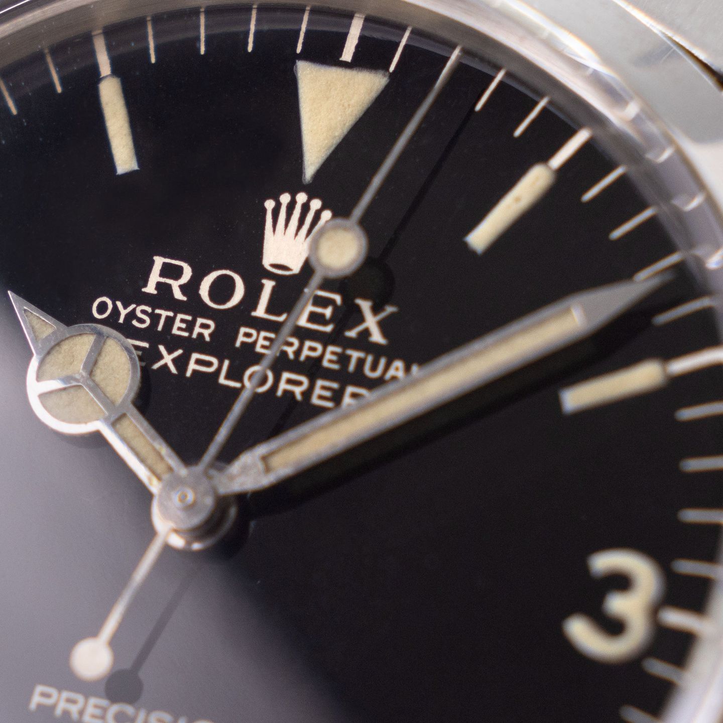 Rolex Explorer 5500 (1967) - Black dial 34 mm Steel case (1/8)