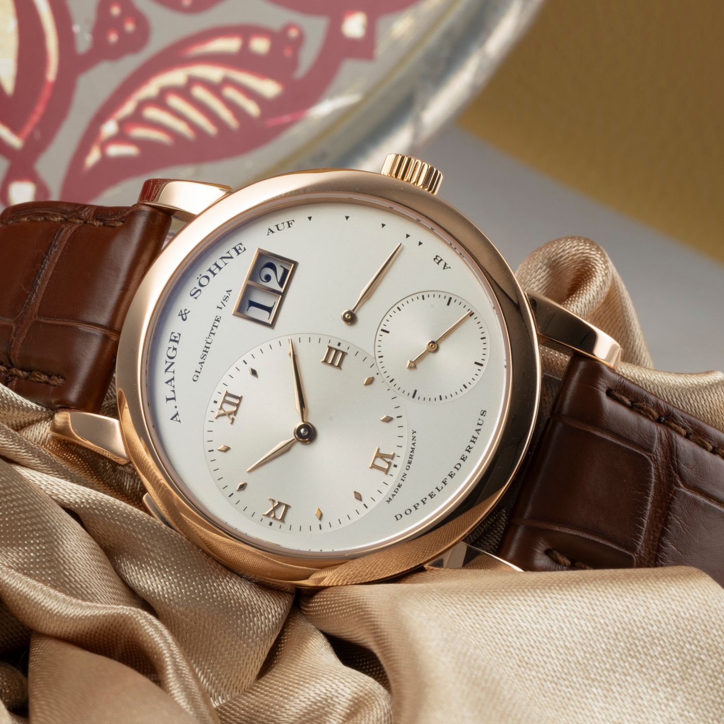 A. Lange & Söhne Lange 1 101.032 (Onbekend (willekeurig serienummer)) - Zilver wijzerplaat 39mm Roségoud (2/8)