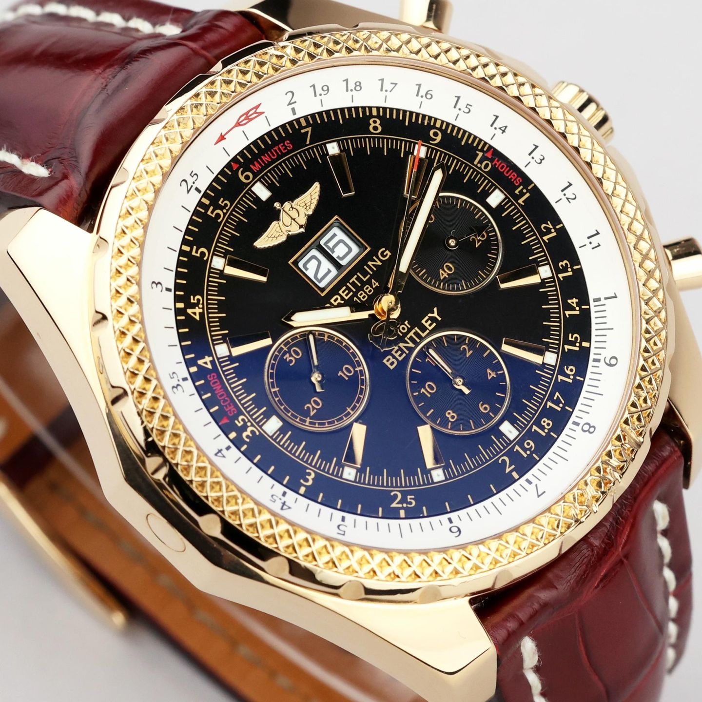 Breitling Bentley 6.75 K44362 (2008) - 48 mm Yellow Gold case (3/8)